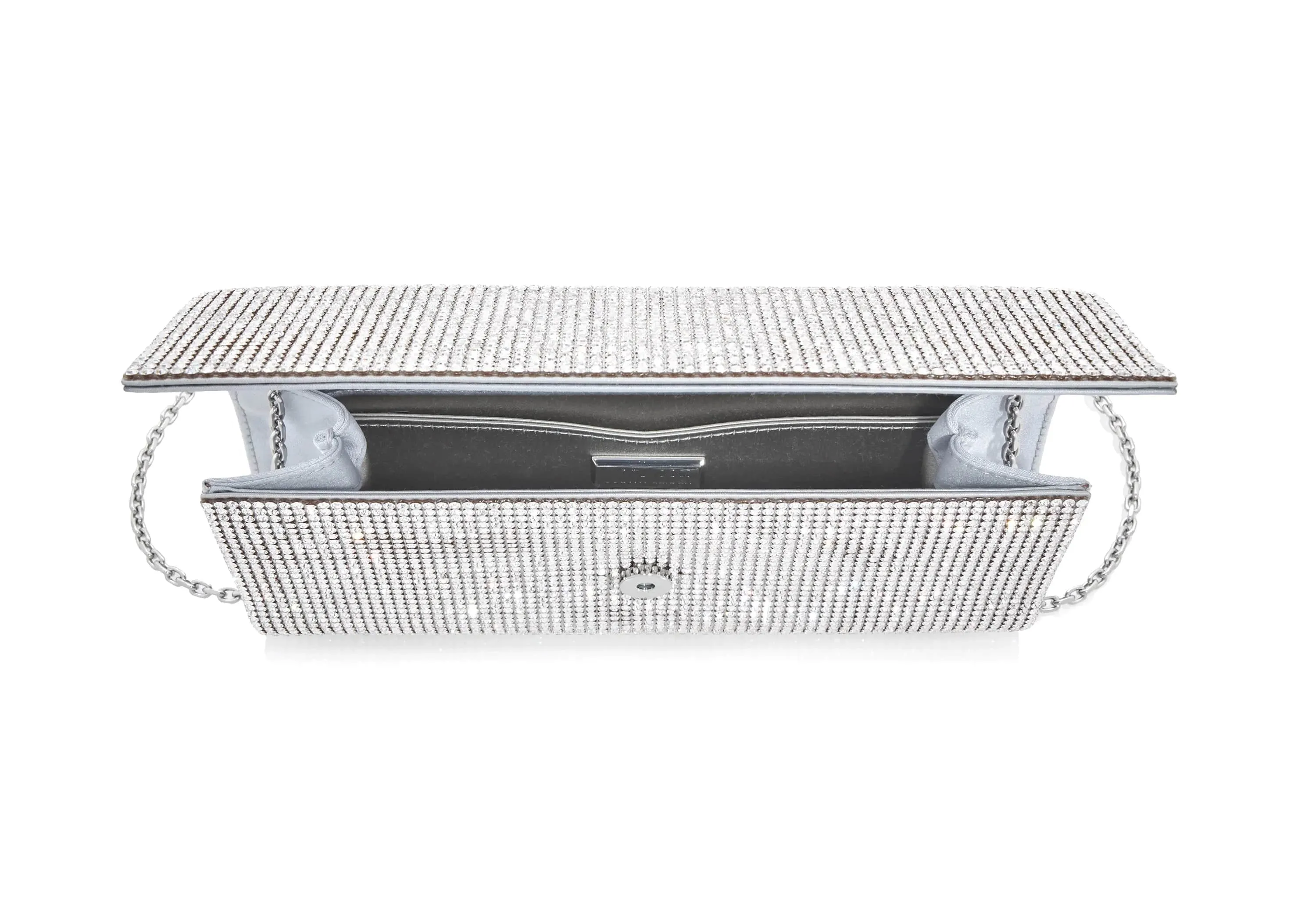 Perry Crystal Silver Clutch sold by Judith Leiber product image thumbnail 4