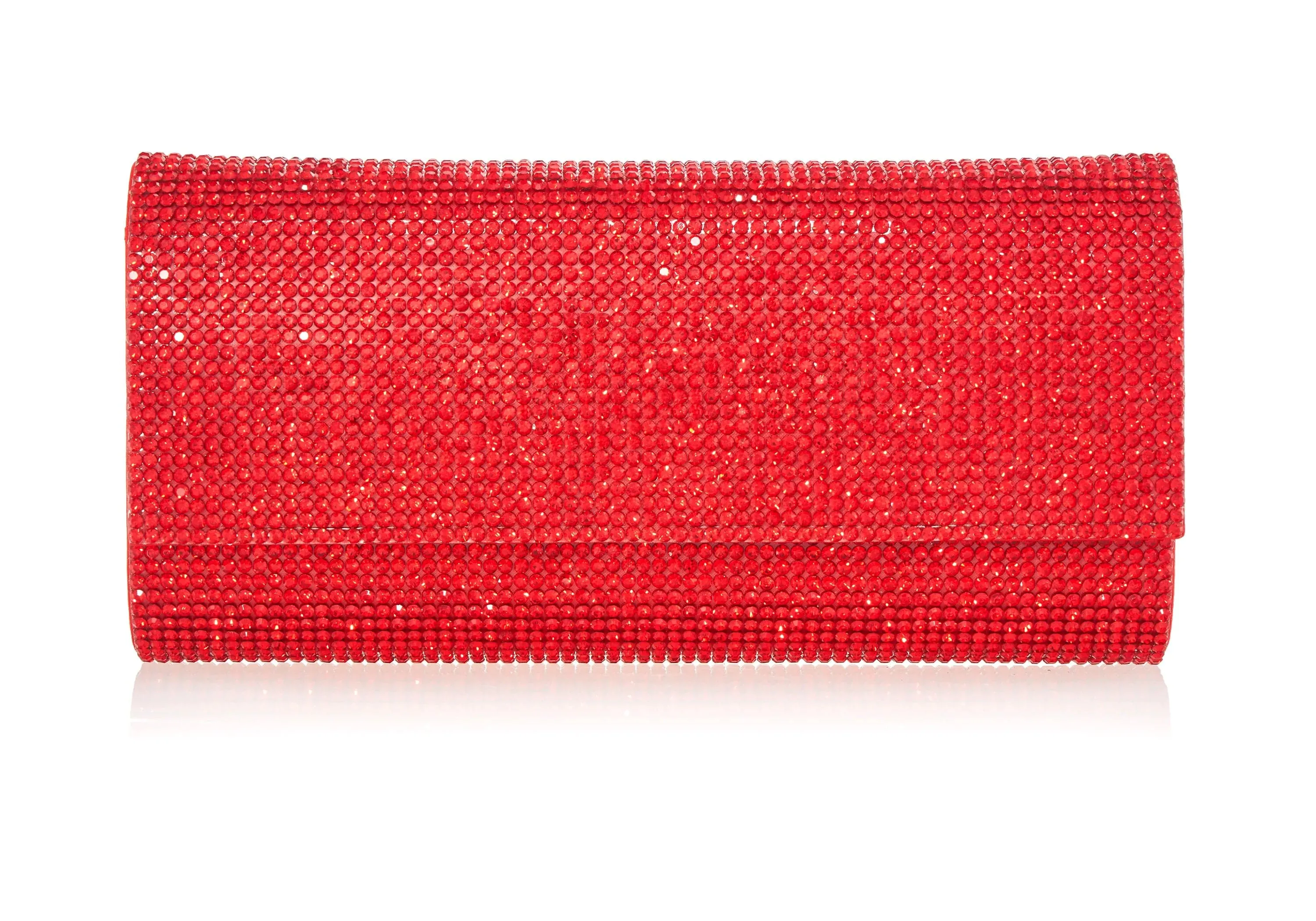 Perry Crystal Red Clutch sold by Judith Leiber