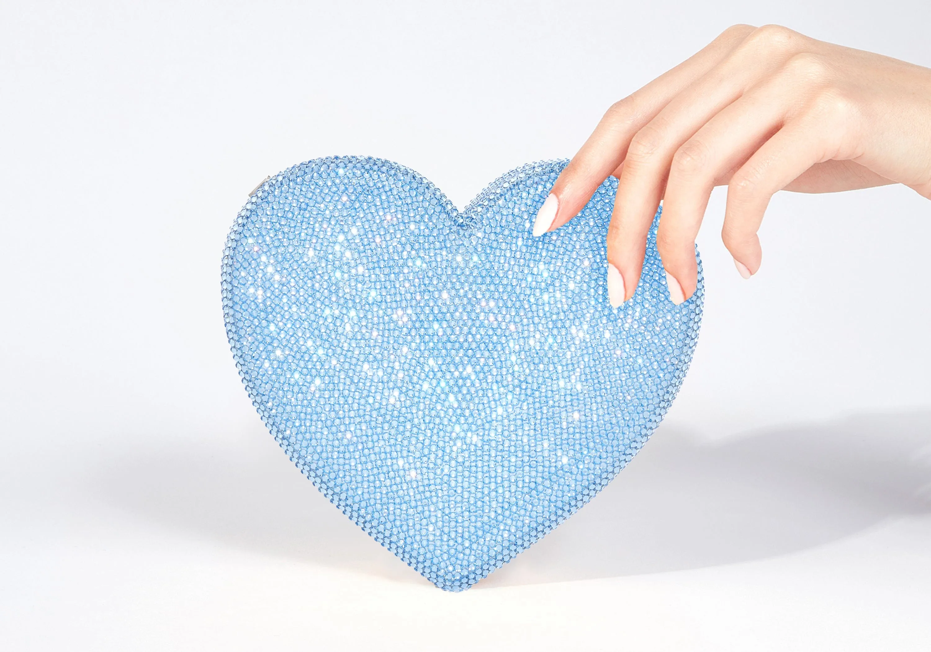 Heart Clutch Blue Designer Purse sold by Judith Leiber product image thumbnail 2