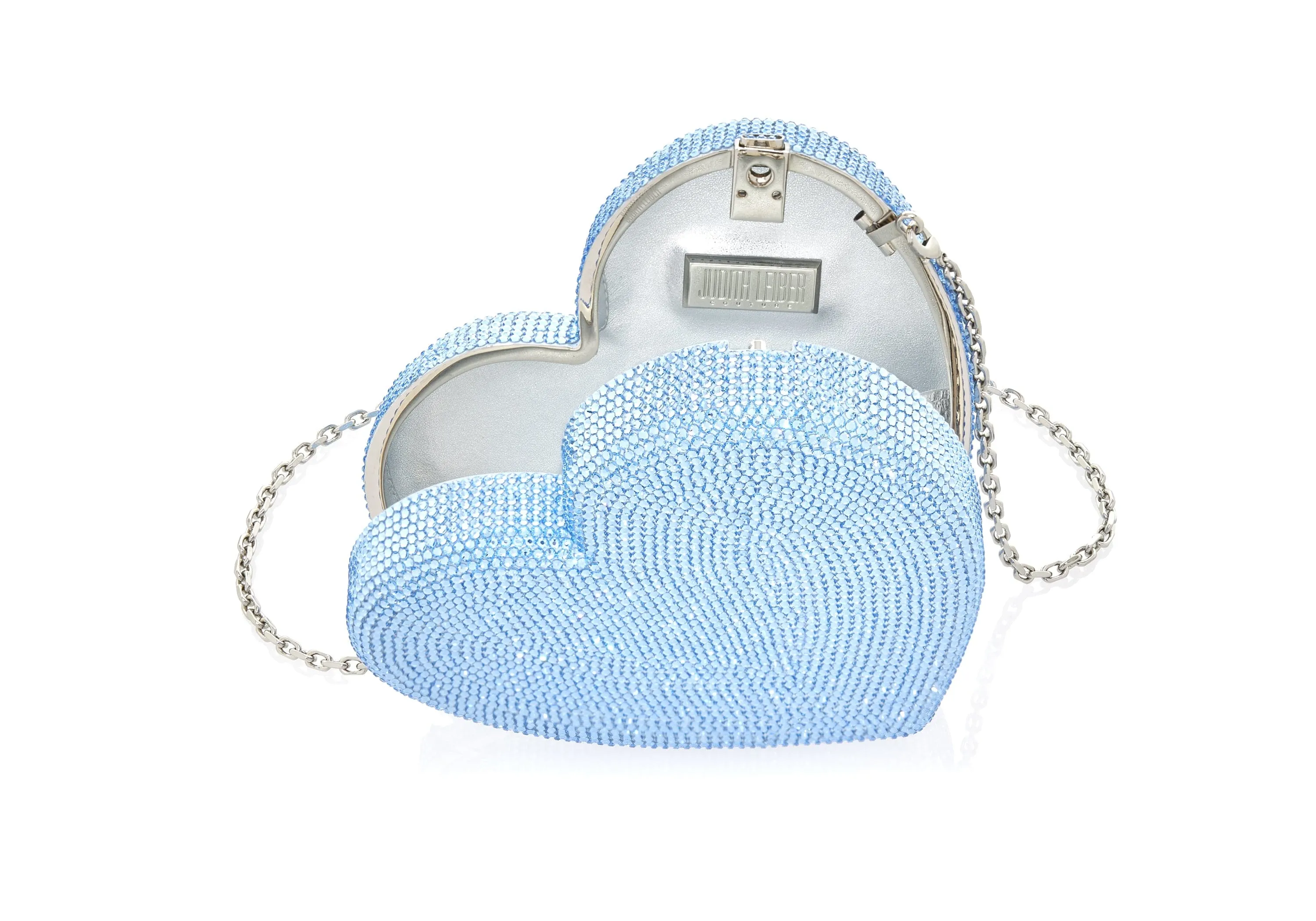 Heart Clutch Blue Designer Purse sold by Judith Leiber product image thumbnail 3