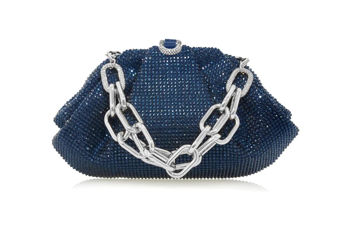 Gemma Crystal Navy sold by Judith Leiber