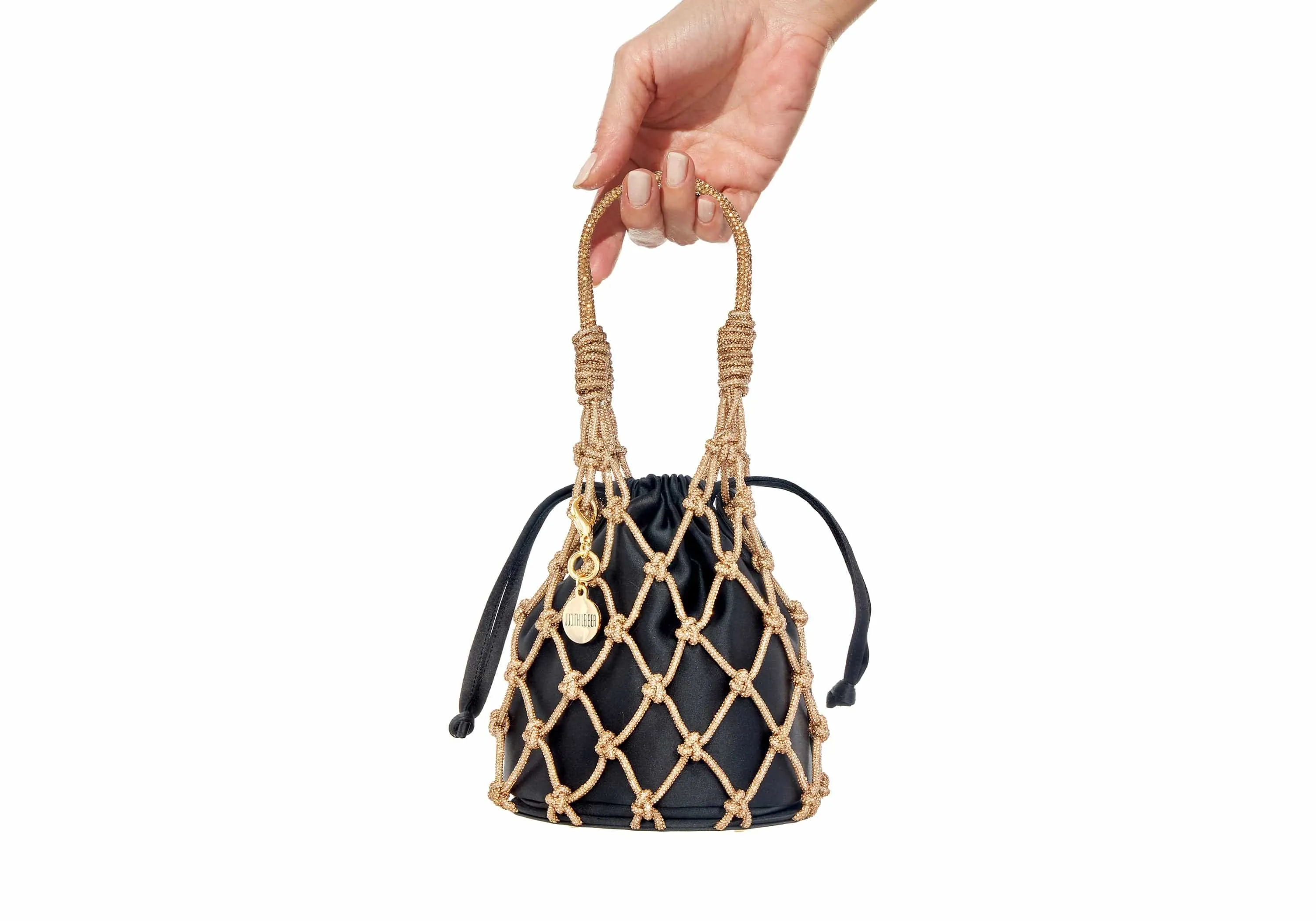 Sparkle Net Pouch Gold Black sold by Judith Leiber product image thumbnail 2