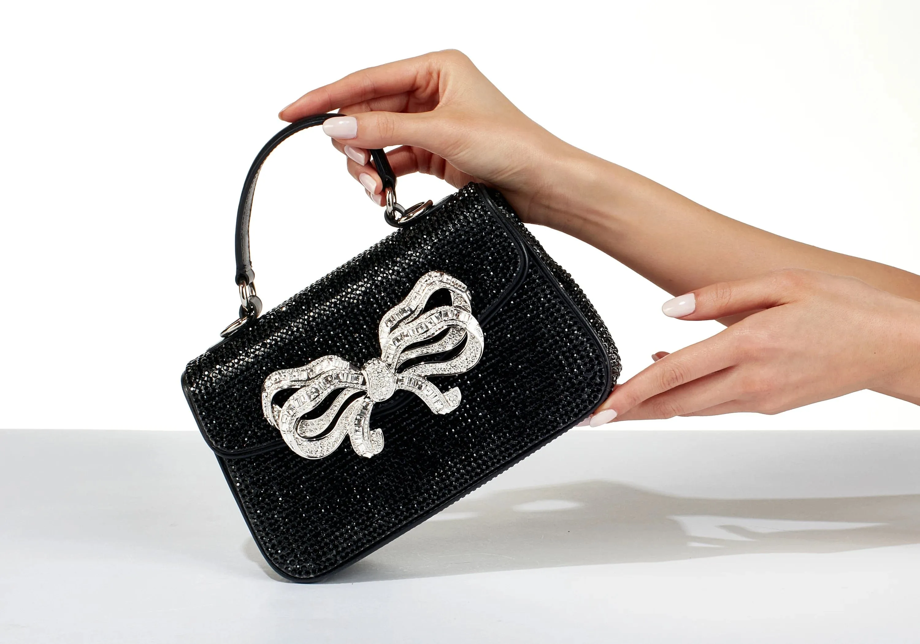 Crystal Bow Top Handle Black sold by Judith Leiber product image thumbnail 2