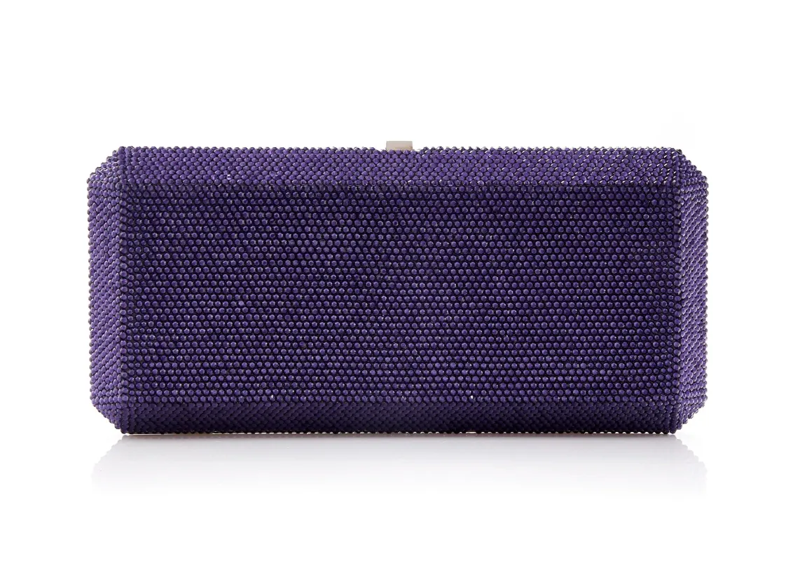 Slim Rectangle Purple sold by Judith Leiber