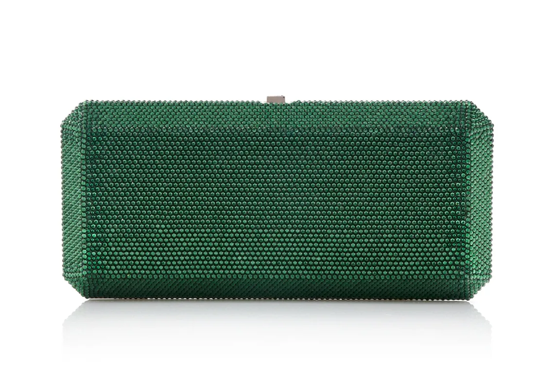 Slim Rectangle Green sold by Judith Leiber