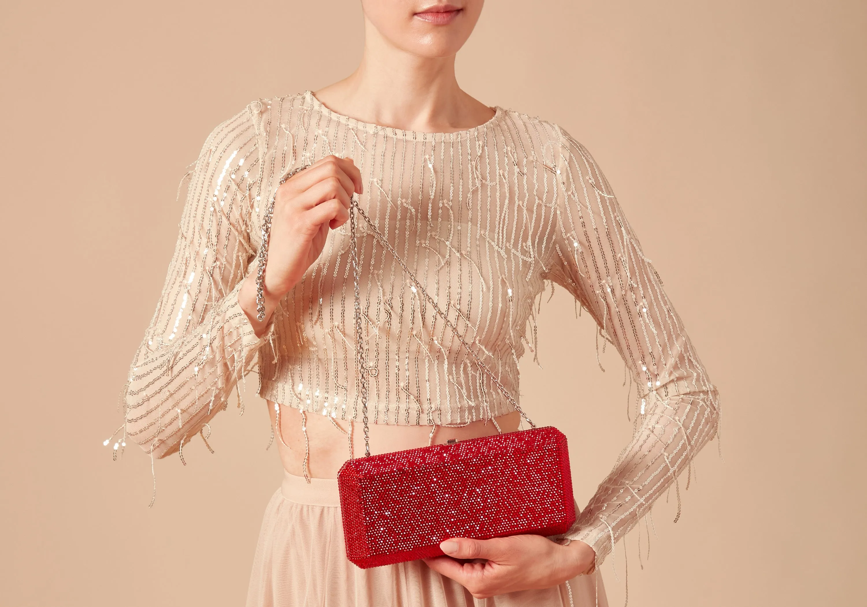Slim Rectangle Red sold by Judith Leiber product image thumbnail 2