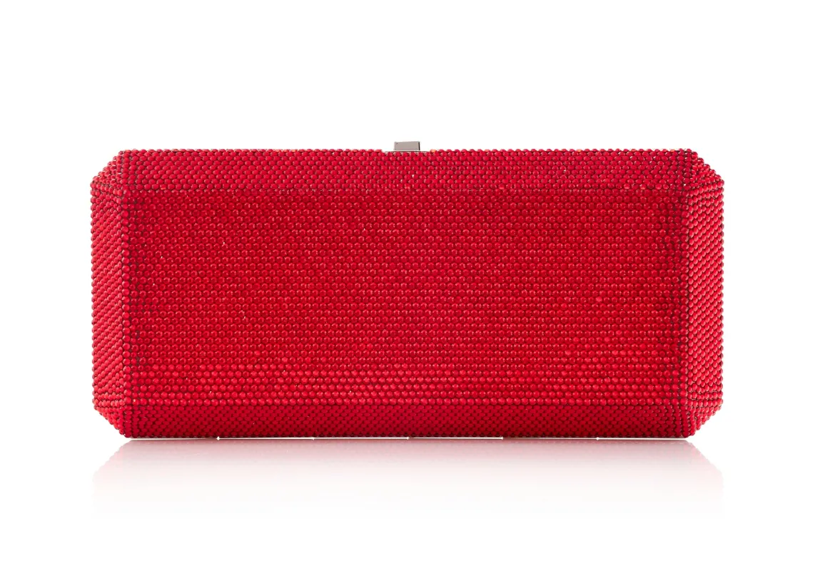 Slim Rectangle Red sold by Judith Leiber