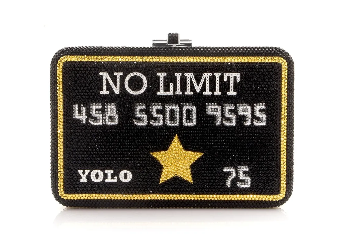 Custom Black Card Slim Slide sold by Judith Leiber