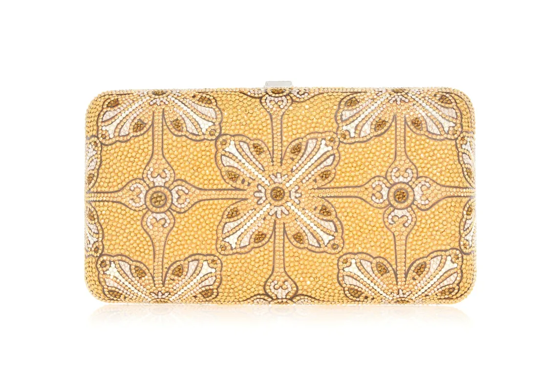 Smooth Rectangle Gilded Stamp sold by Judith Leiber