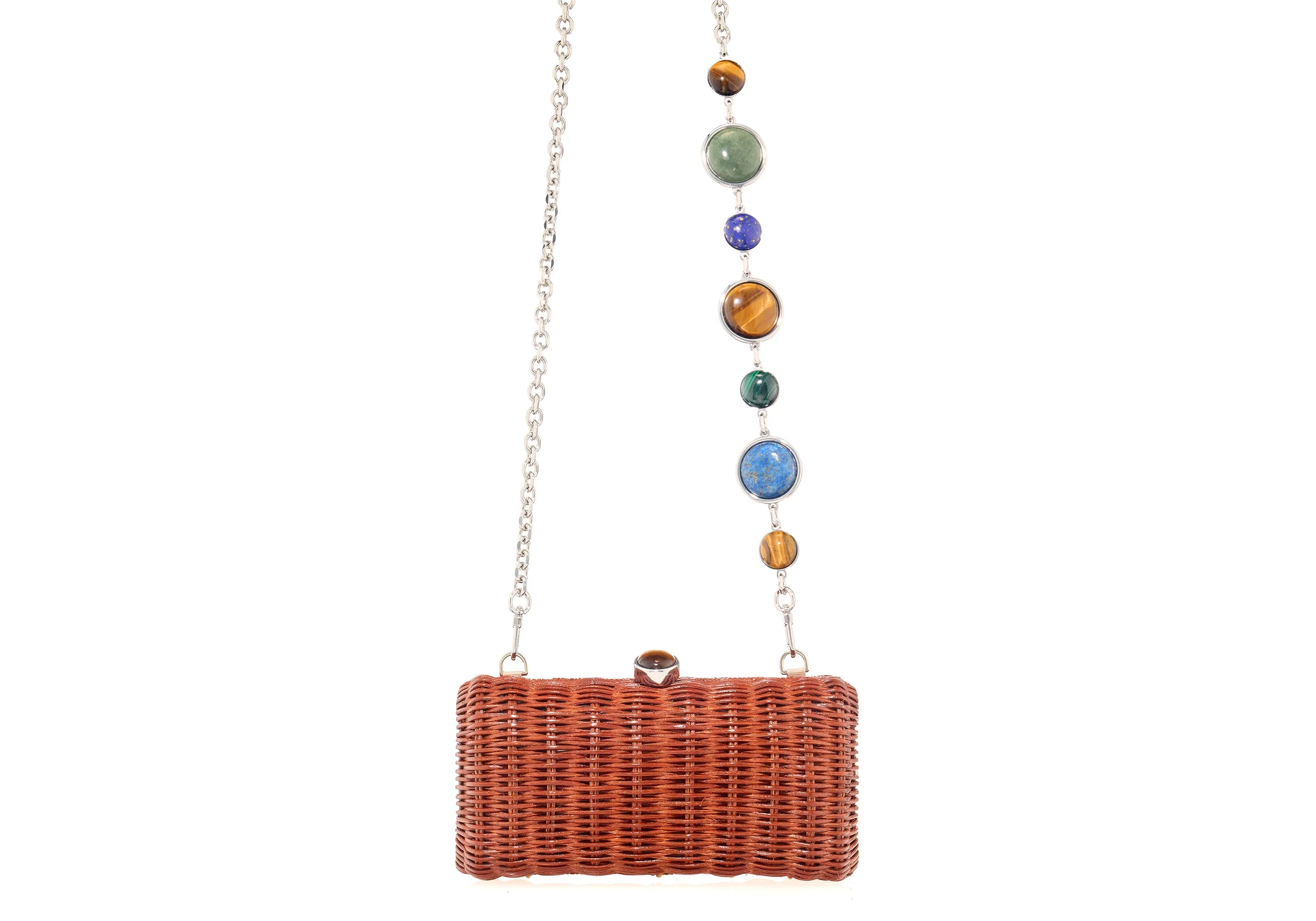 Poppy Basket Semi-Precious Stones Brown sold by Judith Leiber product image thumbnail 3