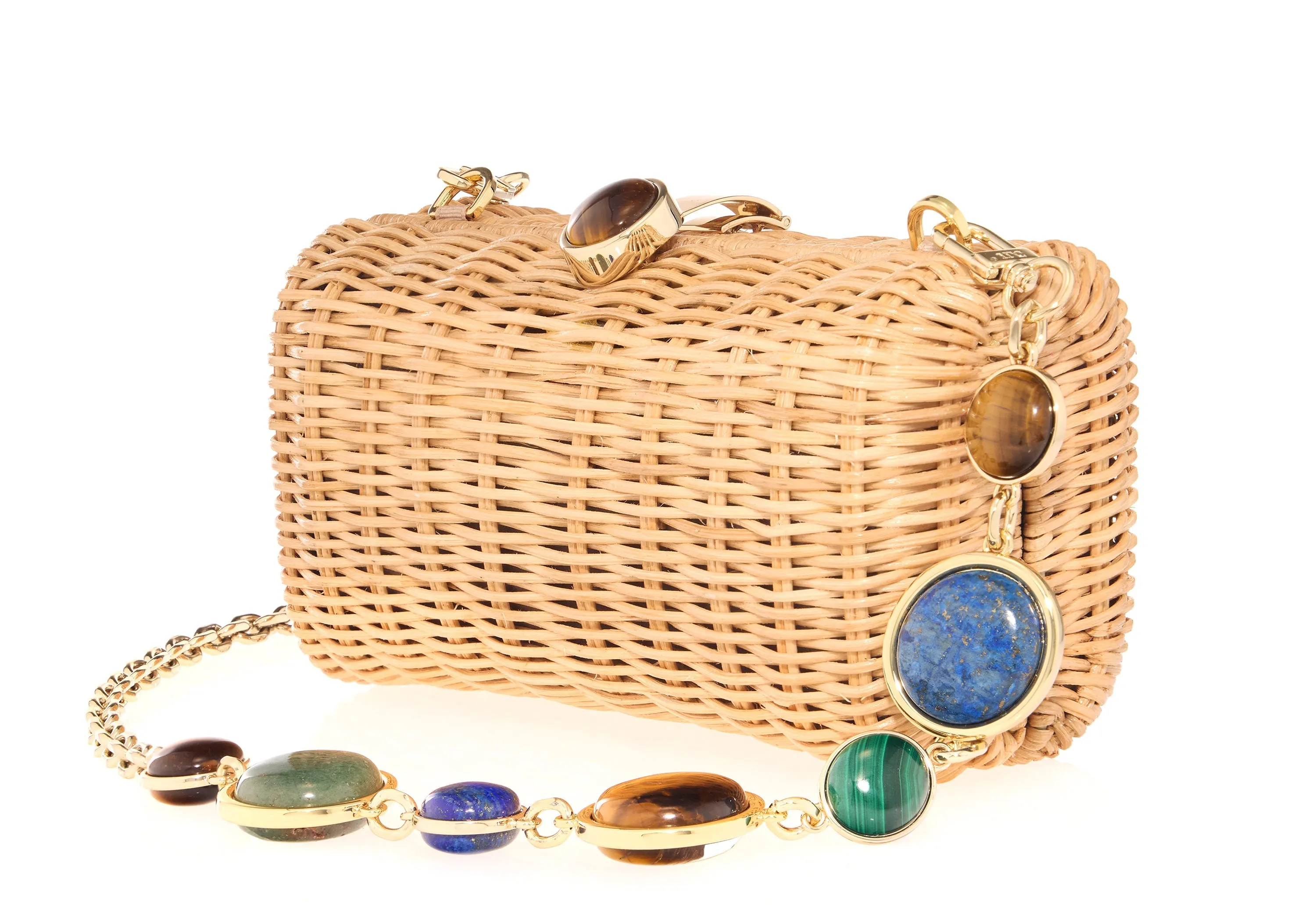 Poppy Basket Semi-Precious Stones Natural sold by Judith Leiber product image thumbnail 2