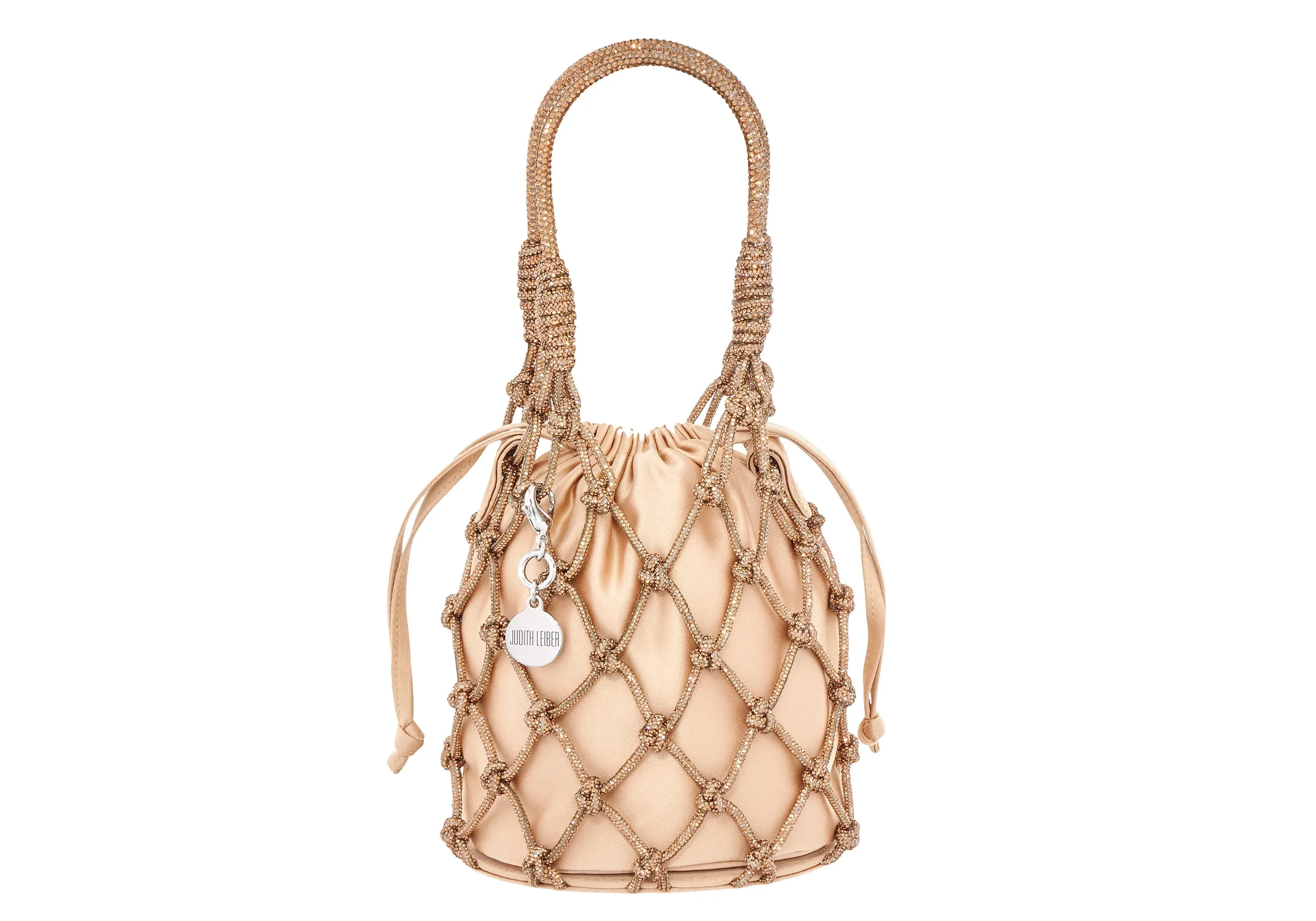 Sparkle Net Pouch Topaz sold by Judith Leiber