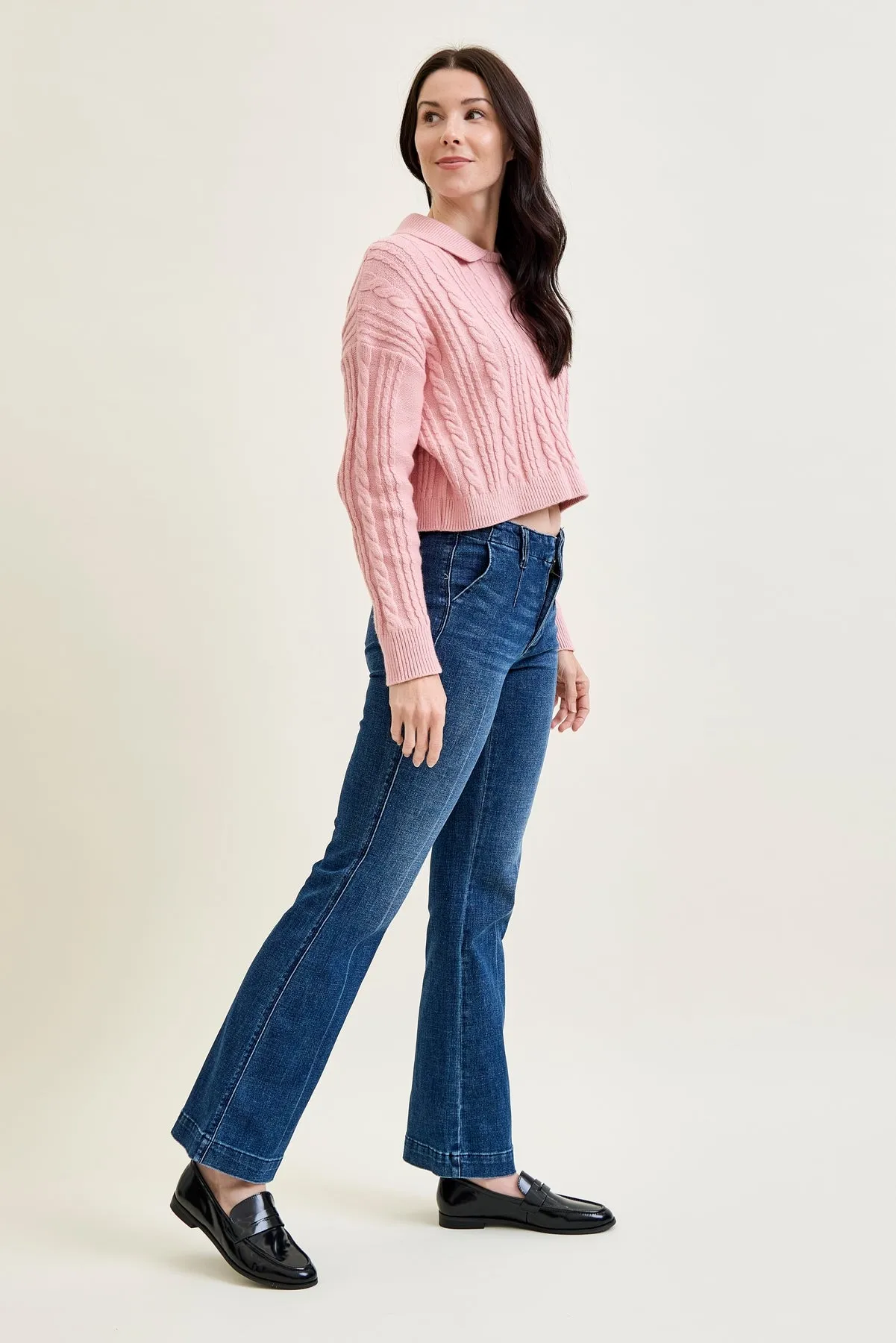 Kathy Mid Rise Bootcut Trousers with TC & Welt Pockets sold by Judy Blue product image thumbnail 4