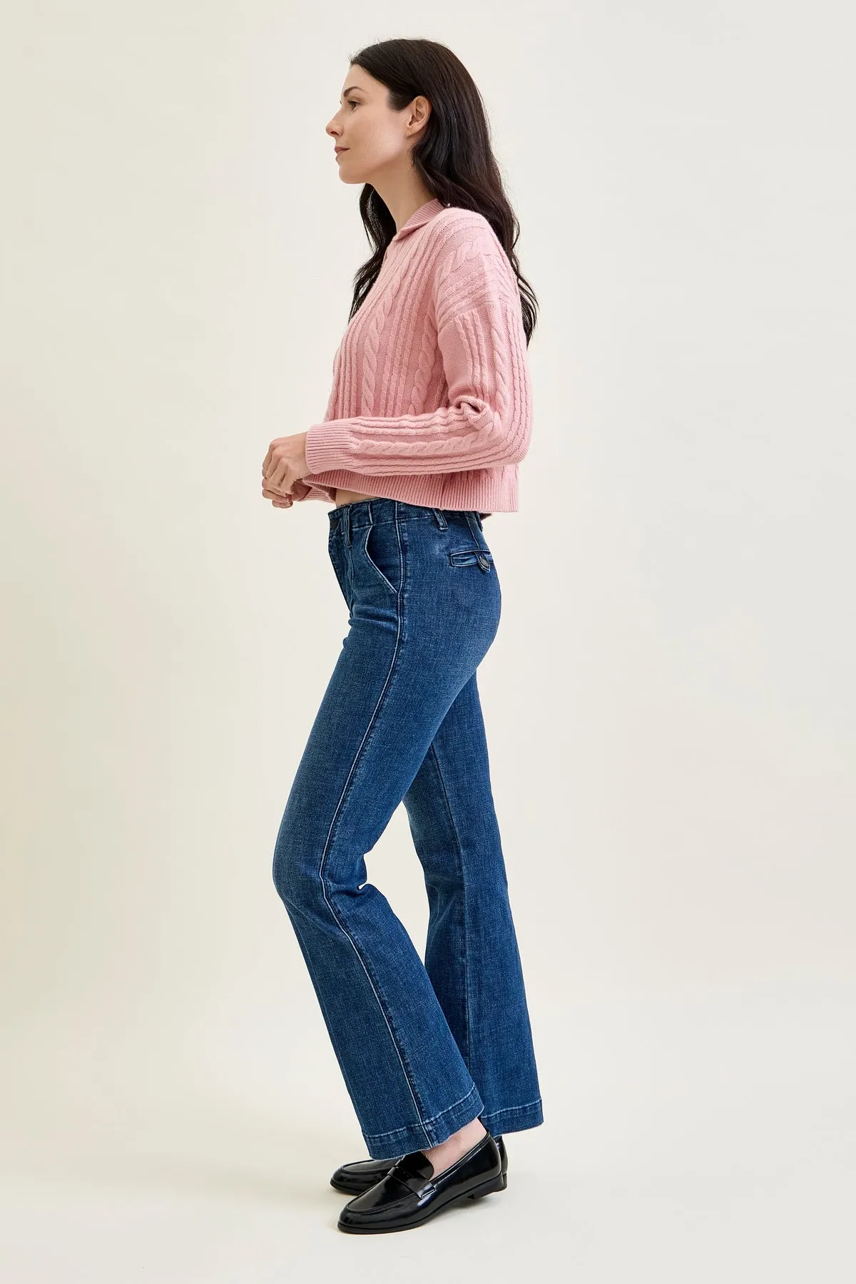 Kathy Mid Rise Bootcut Trousers with TC & Welt Pockets sold by Judy Blue product image thumbnail 2