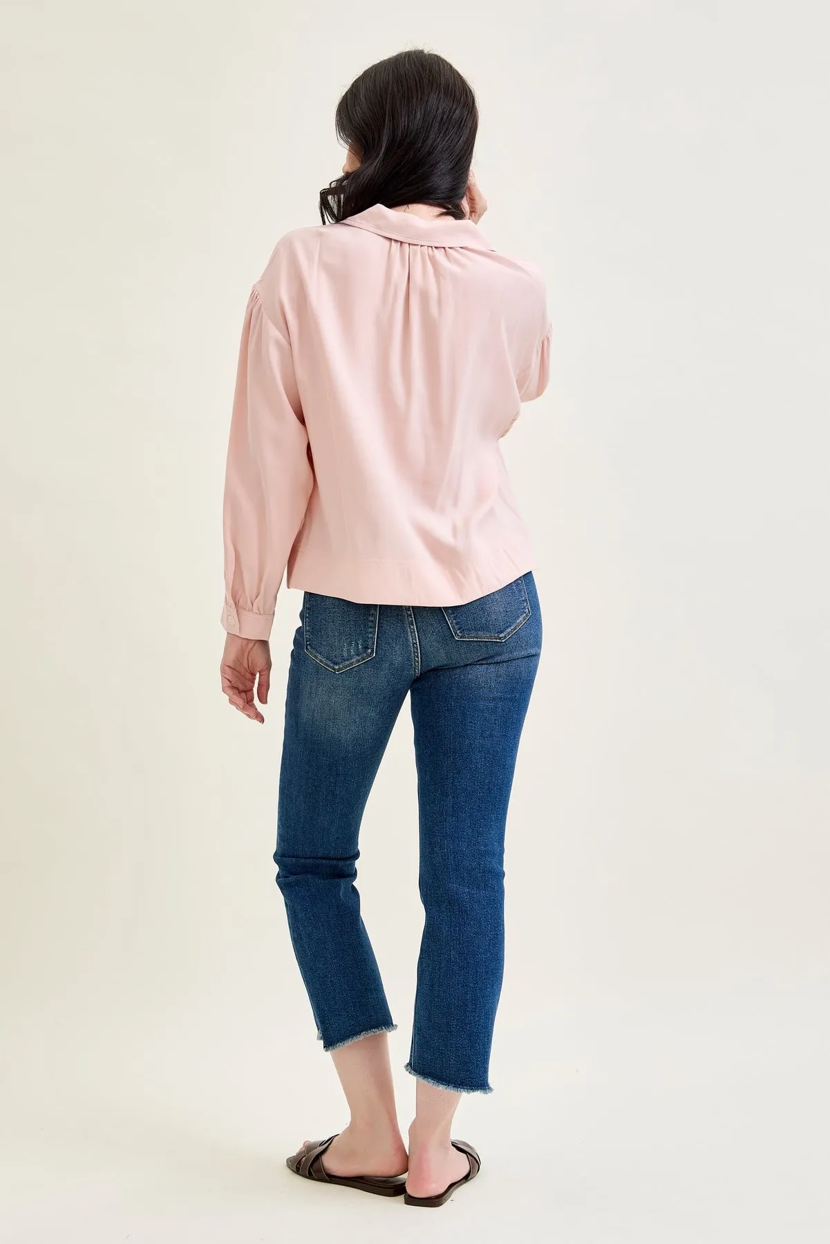 Scarlett High Rise Dark Wash Kick Flare sold by Judy Blue product image thumbnail 4