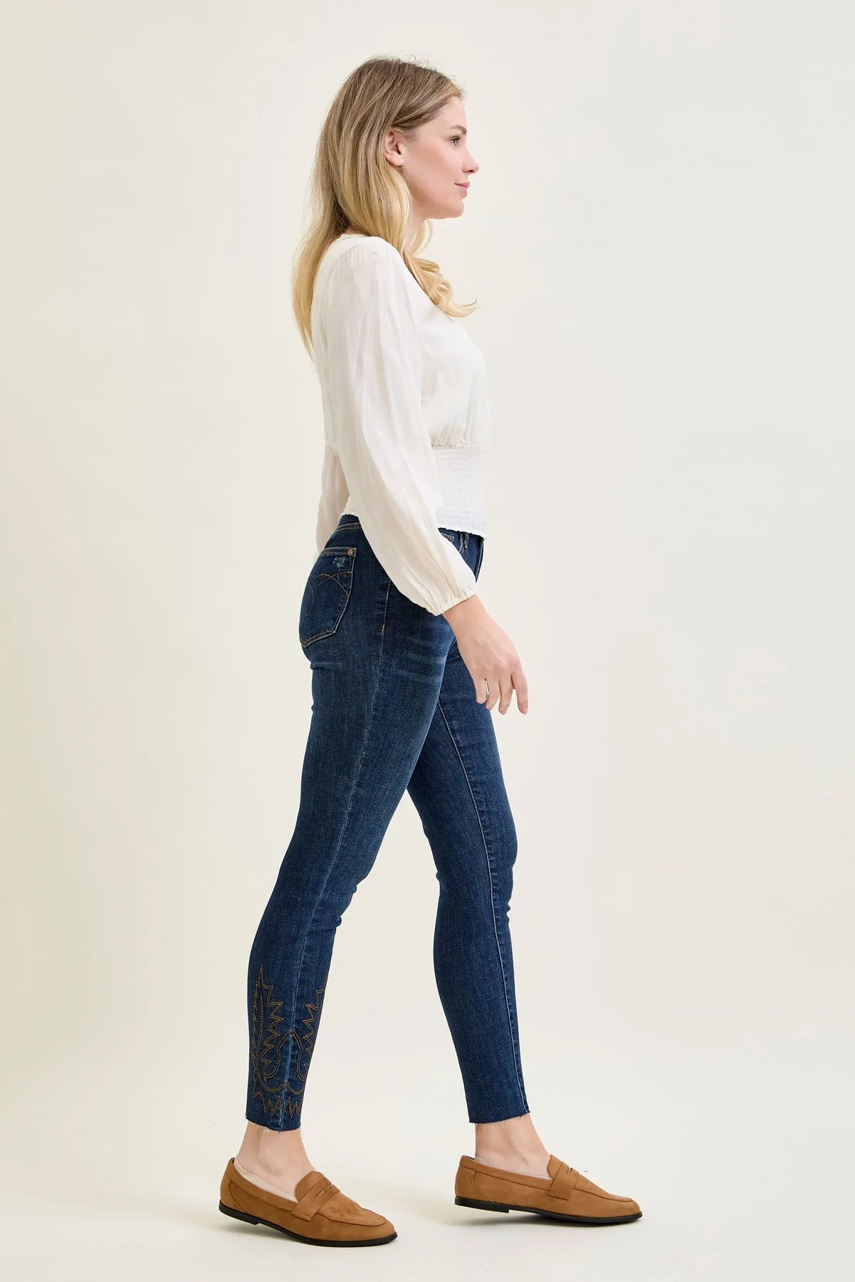 Sarah High Rise Skinny With Western Embroidery Detail sold by Judy Blue product image thumbnail 4