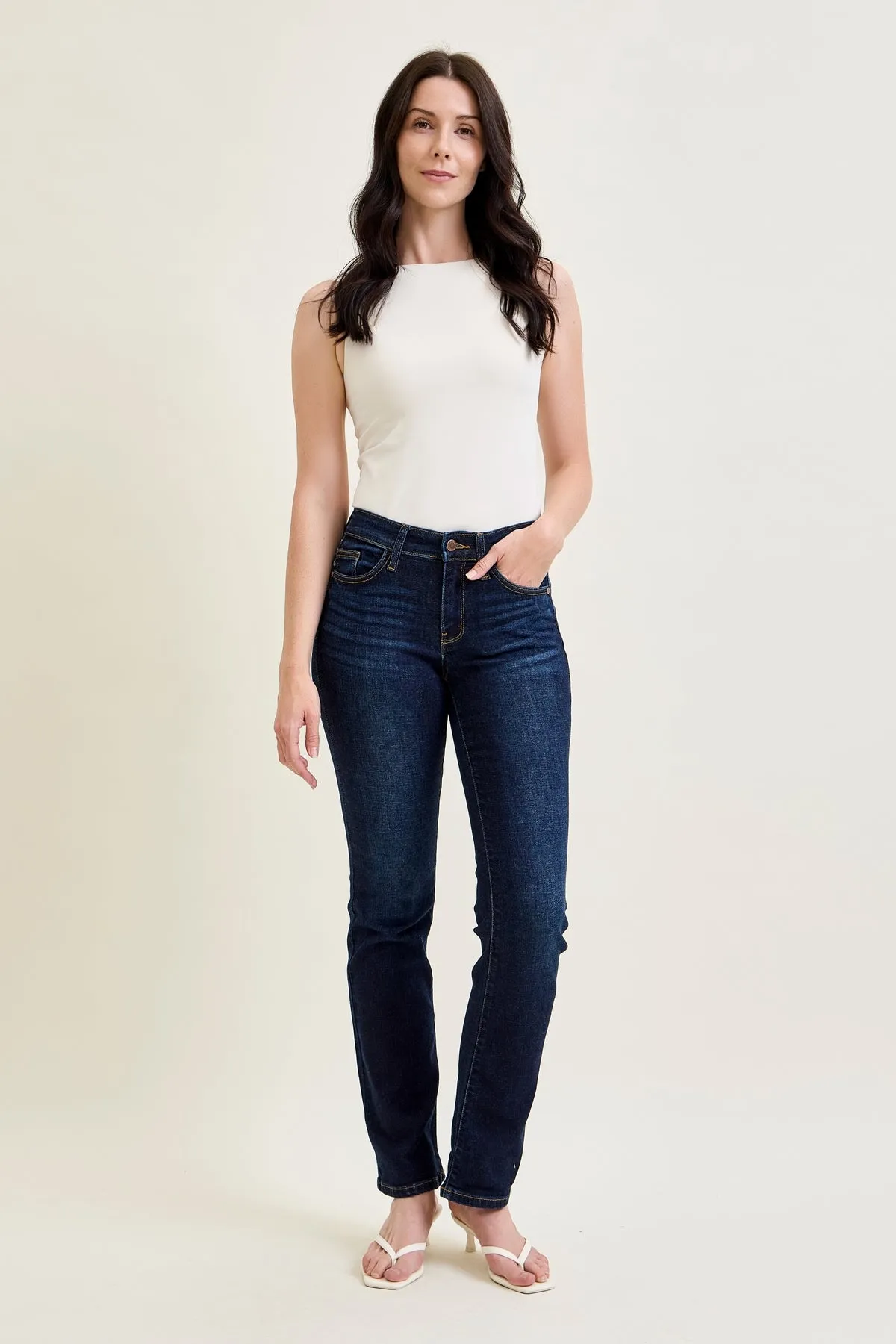 Elsy Whiskered Bootcut Jeans (32" Inseam) sold by Judy Blue product image thumbnail 3