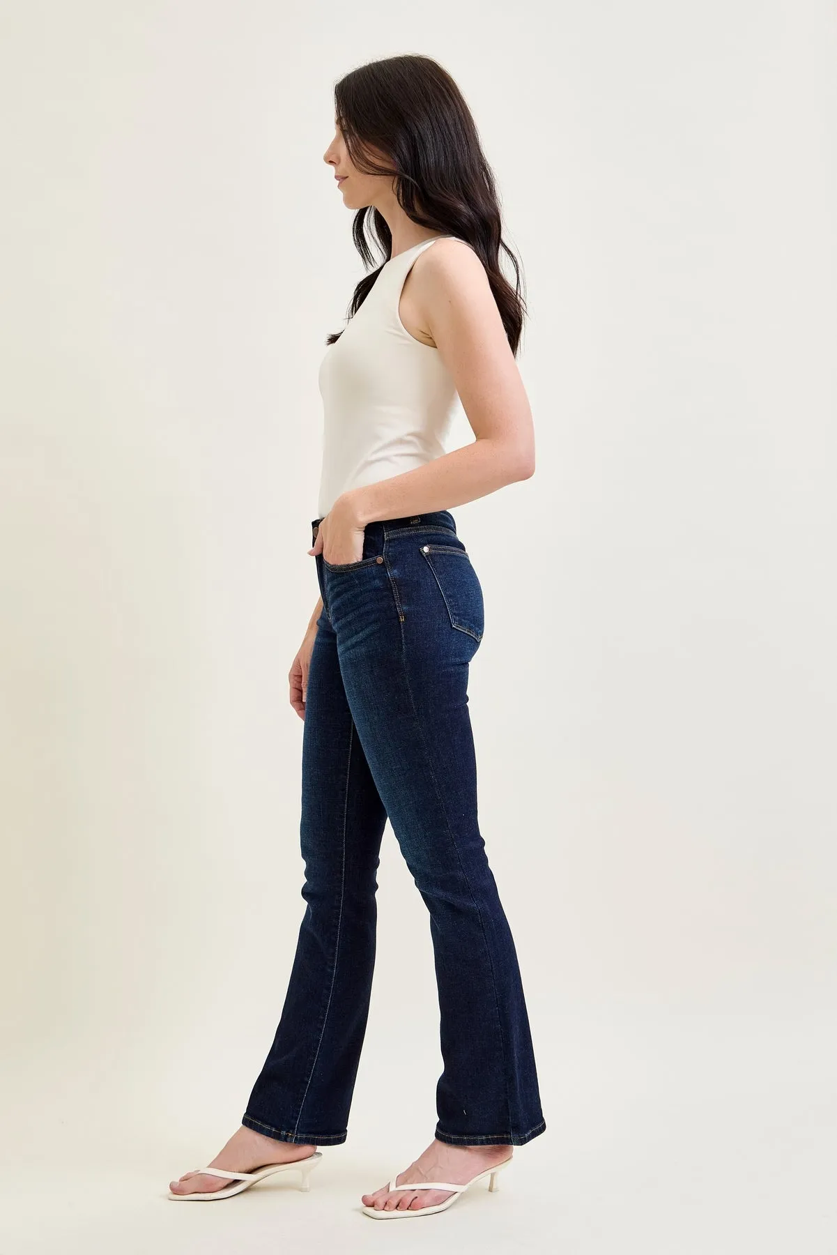 Elsy Whiskered Bootcut Jeans (32" Inseam) sold by Judy Blue product image thumbnail 2