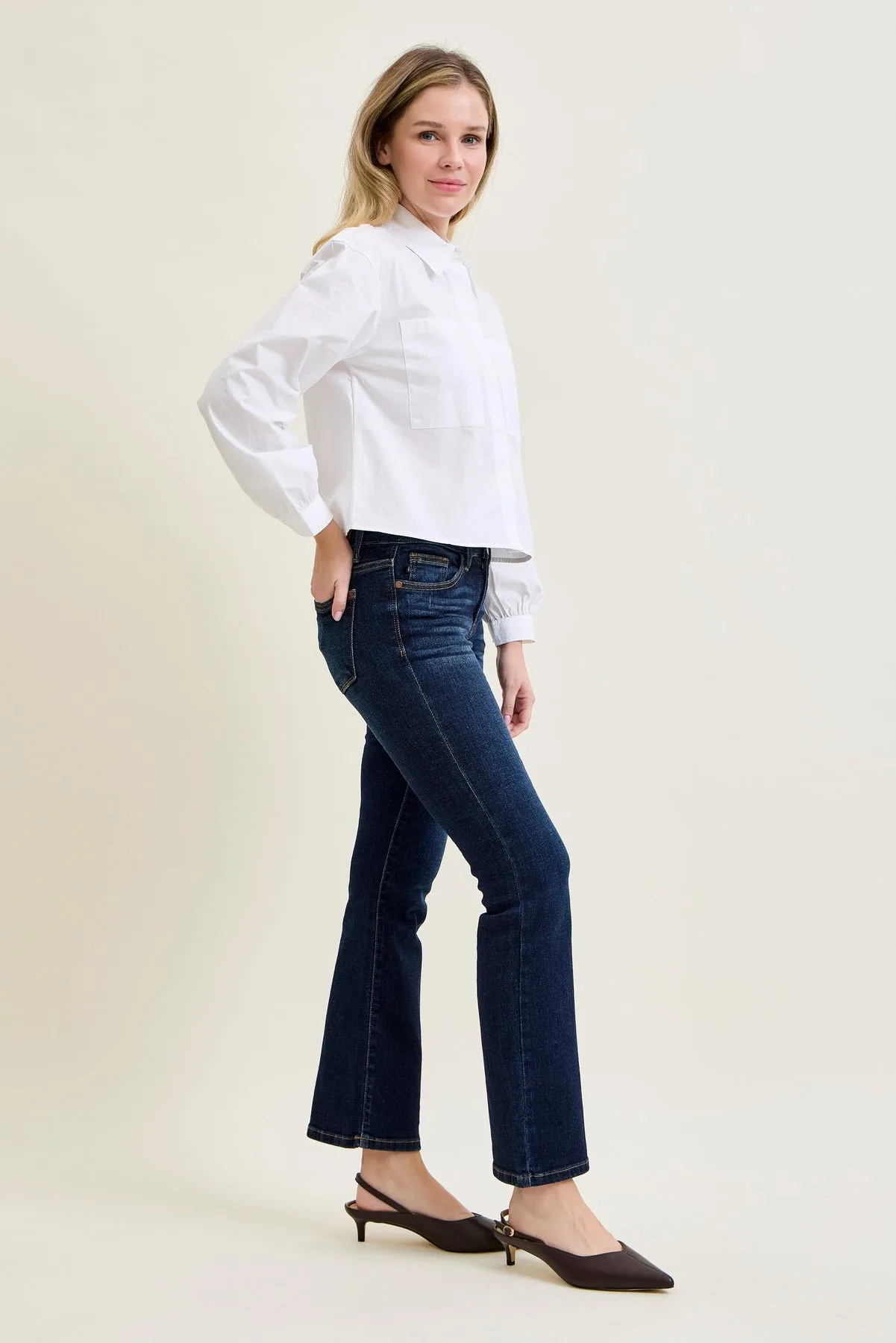 Elsy Whiskered Bootcut Jeans (29" Inseam) sold by Judy Blue product image thumbnail 4
