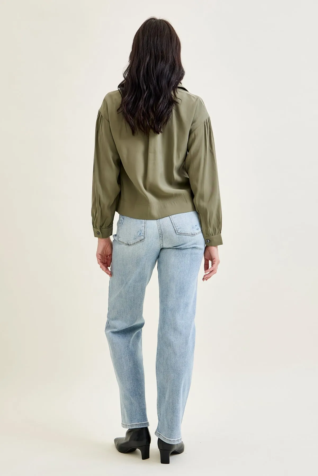 Florence High Rise Light Wash Straight Leg Jeans sold by Judy Blue product image thumbnail 5