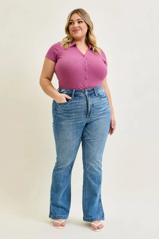 Nova High Rise Tummy Control Slim Fit - PLUS sold by Judy Blue