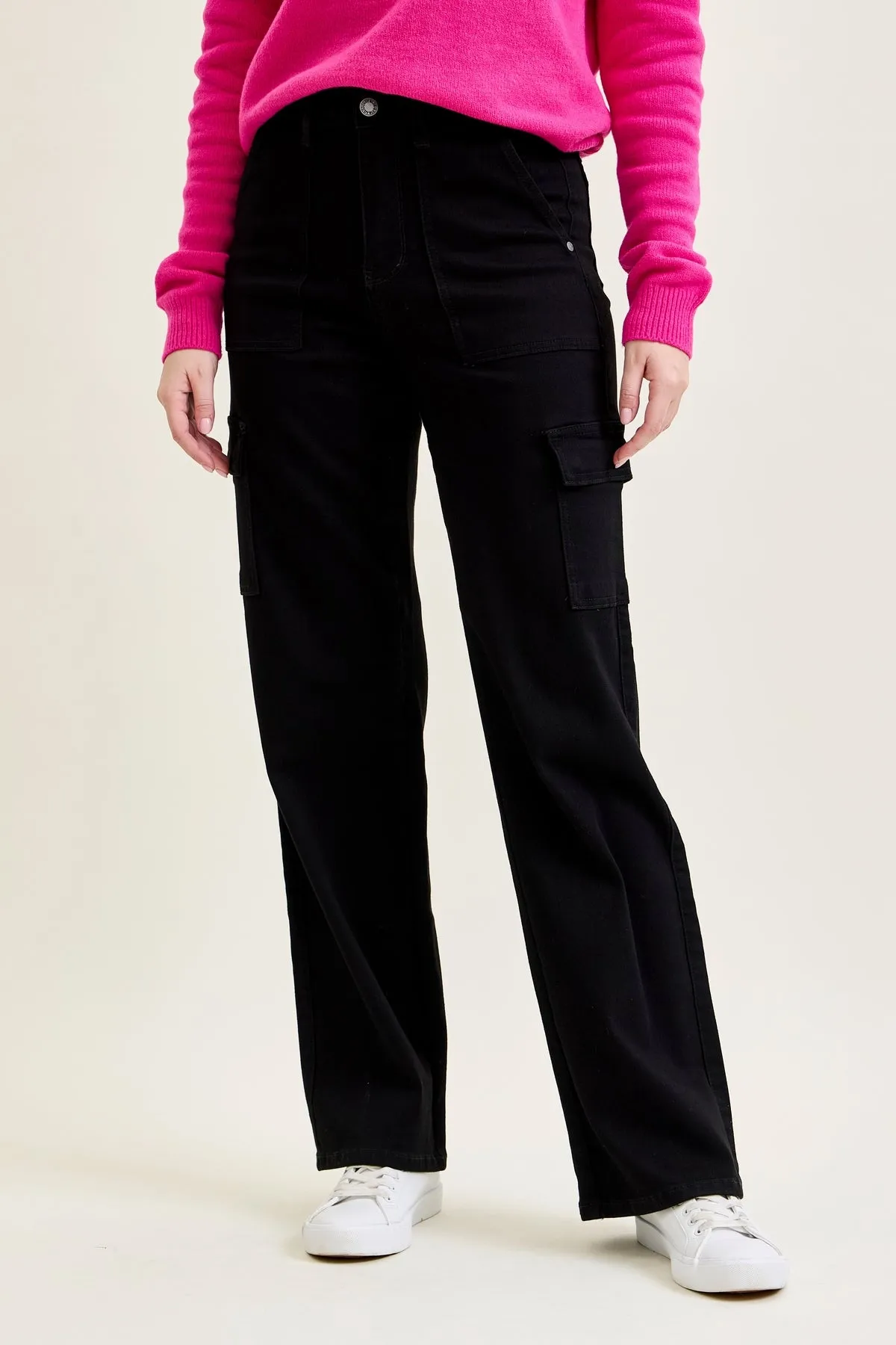 Krystal High Rise Cargo Wide Leg sold by Judy Blue product image thumbnail 4