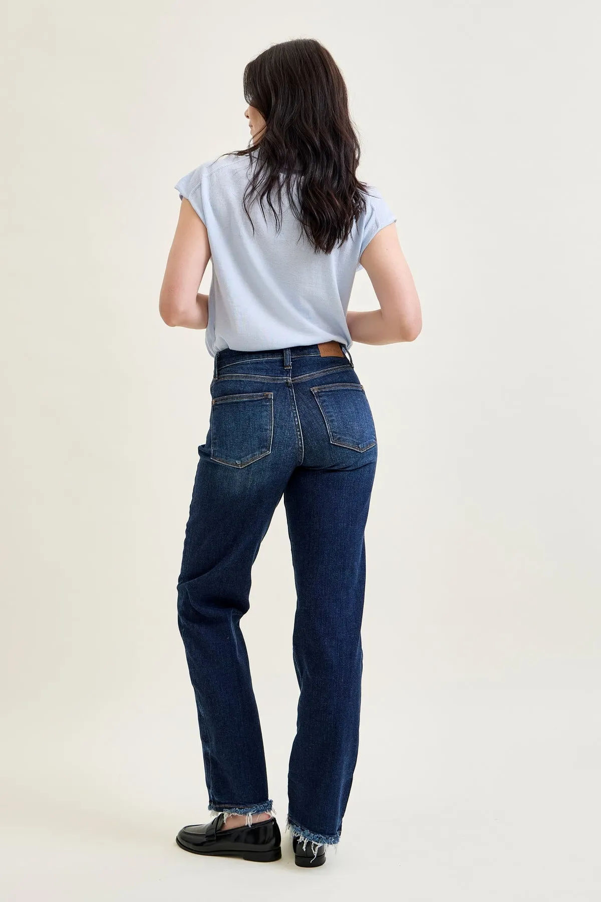 Selena Mid Rise Straight Leg with Fray Hem sold by Judy Blue product image thumbnail 5