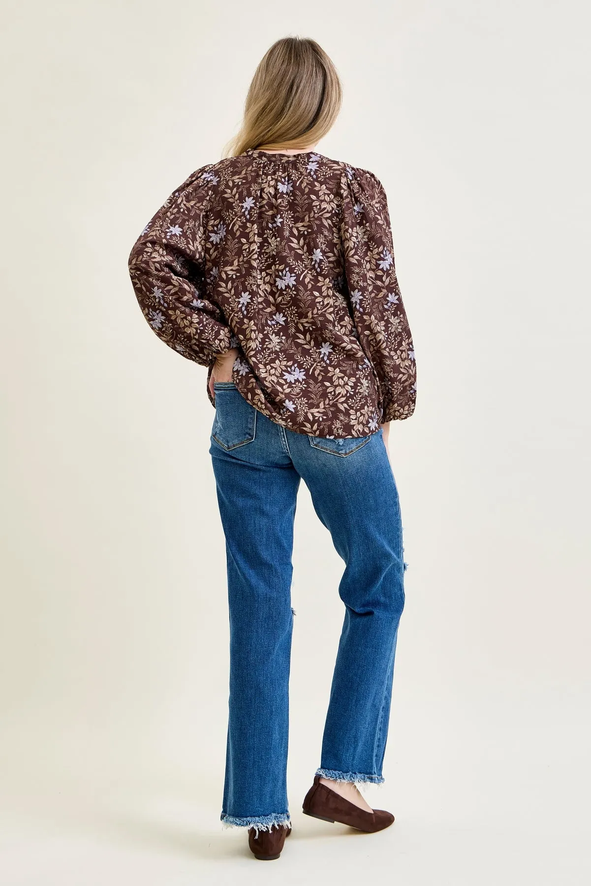 Lauren Mid Rise Distressed Dad Jeans sold by Judy Blue product image thumbnail 3