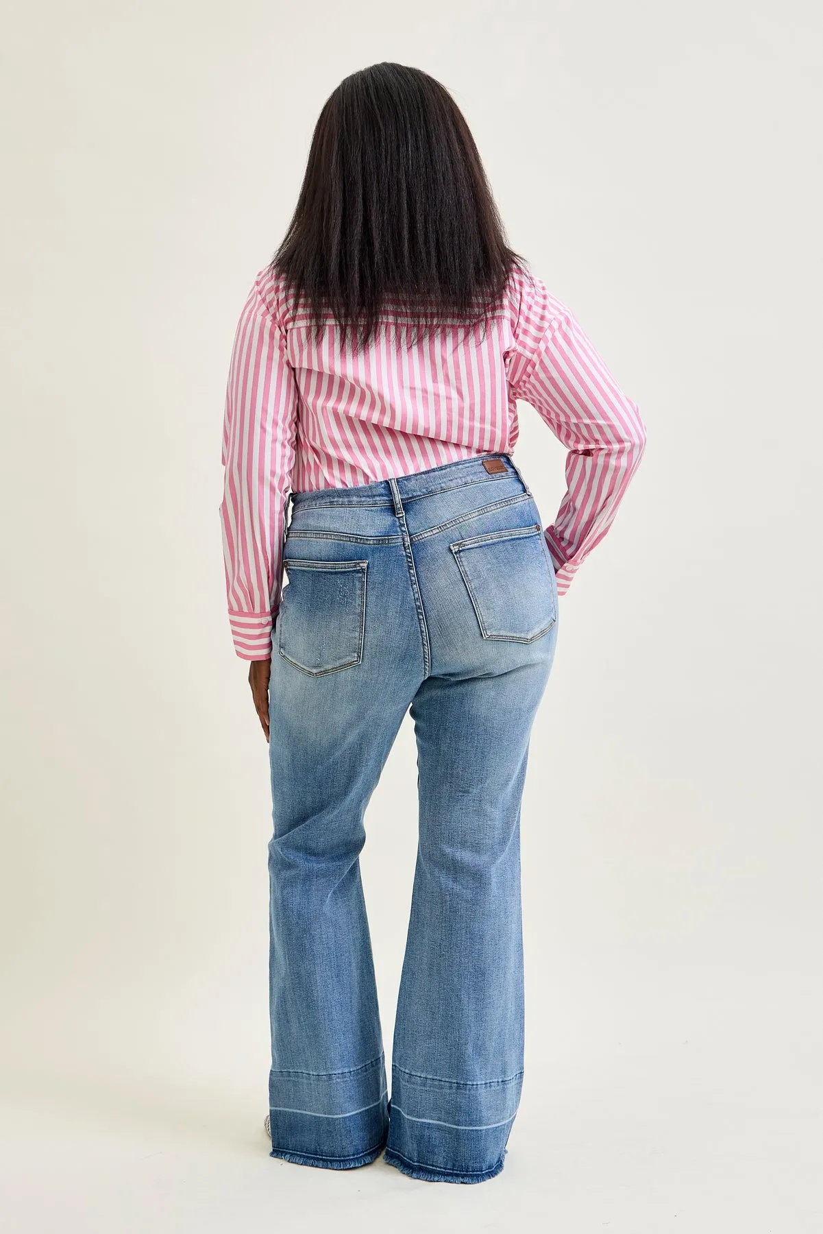 Giselle Tummy Control Release Hem Flare - PLUS sold by Judy Blue product image thumbnail 3