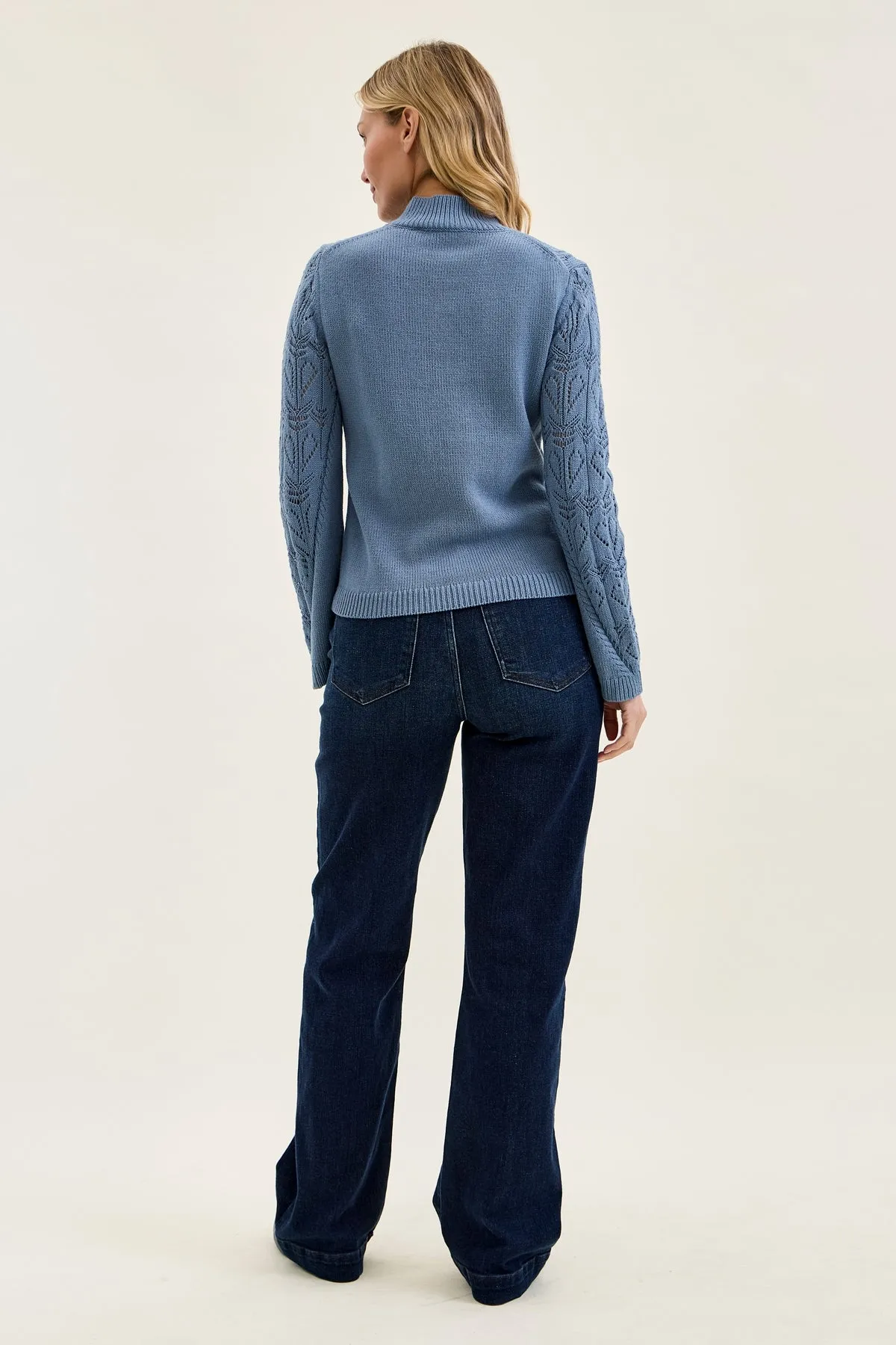 Penny Dark Indigo Trouser Wide Leg sold by Judy Blue product image thumbnail 4