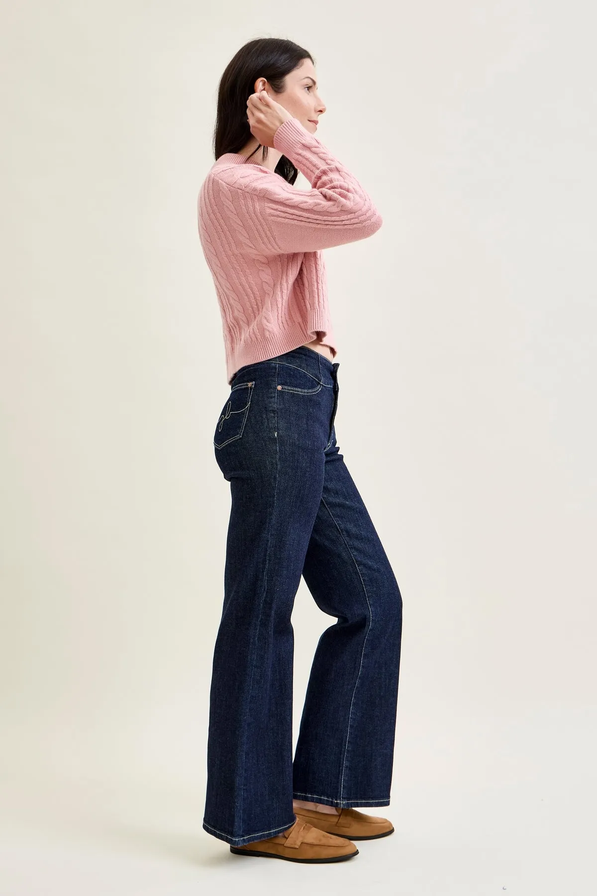 Eliana Rinse Geometric Wide Leg sold by Judy Blue product image thumbnail 2