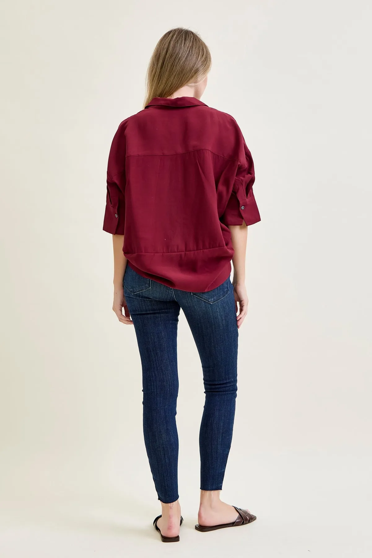 Kinsley Edgy Mid Rise Skinnies with a Raw Twist sold by Judy Blue product image thumbnail 3