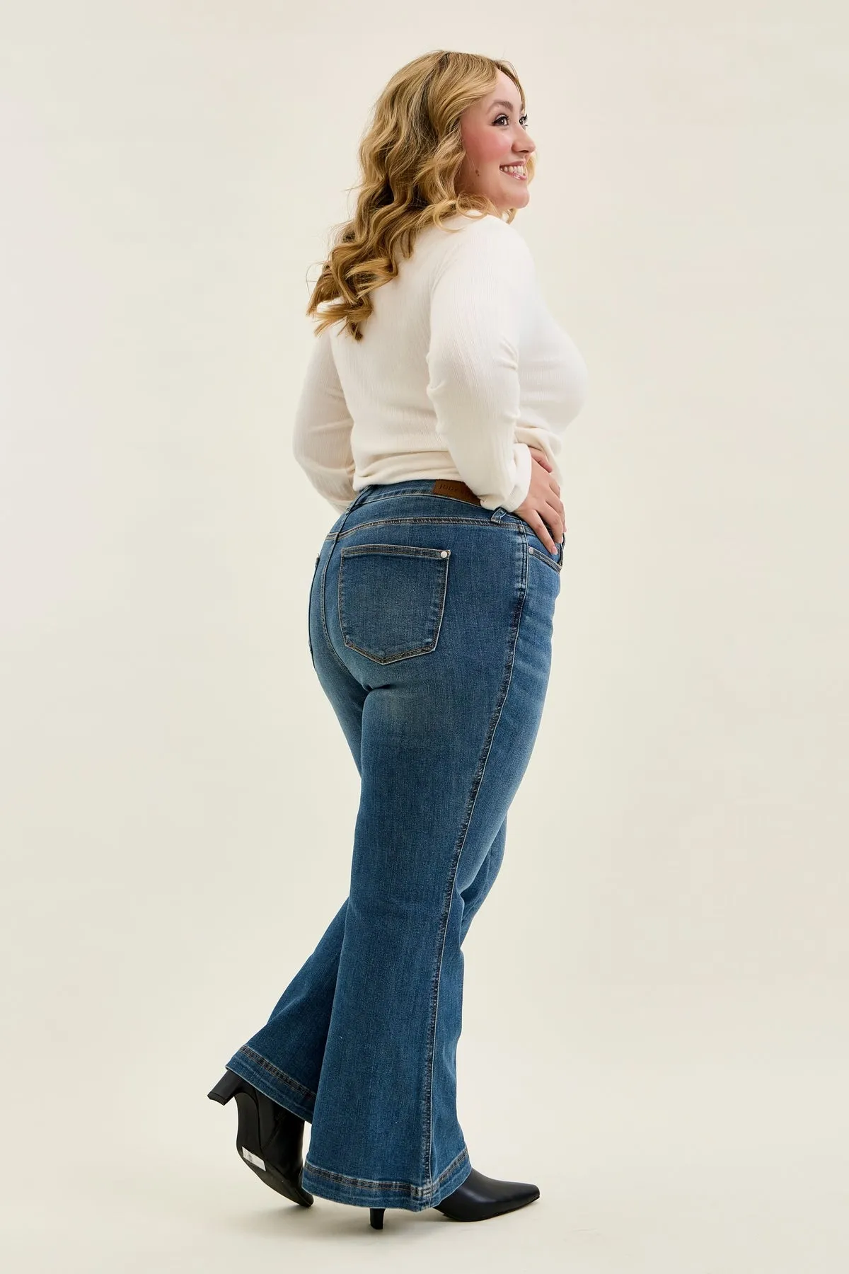 Penny Flare with Tummy Control (Petite) - PLUS sold by Judy Blue product image thumbnail 2