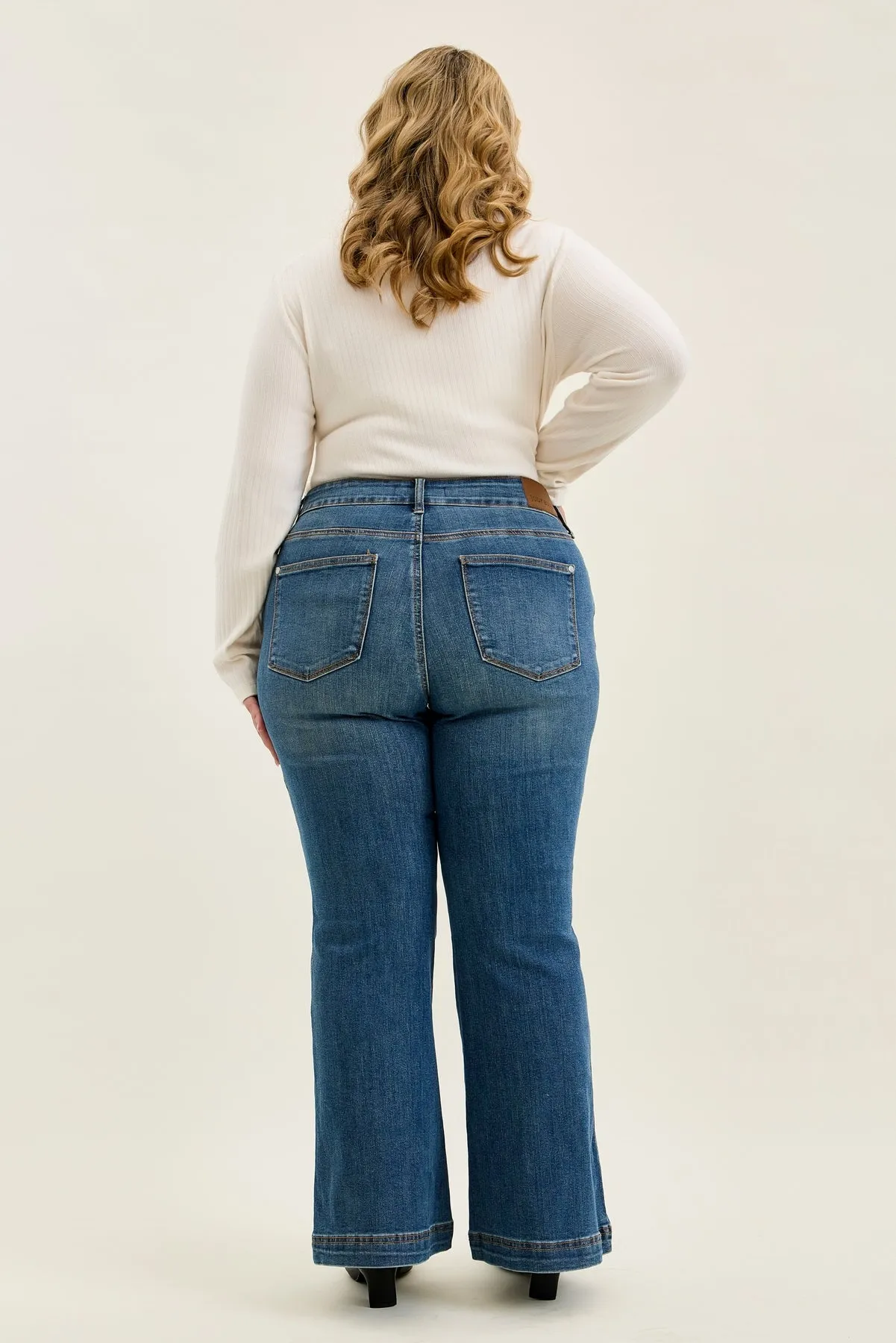 Penny Flare with Tummy Control (Petite) - PLUS sold by Judy Blue product image thumbnail 4