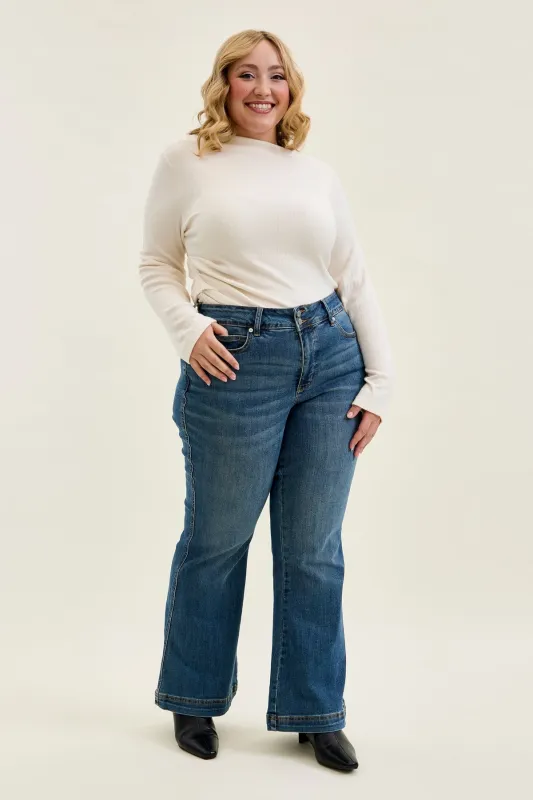 Penny Flare with Tummy Control (Petite) - PLUS made by Judy Blue