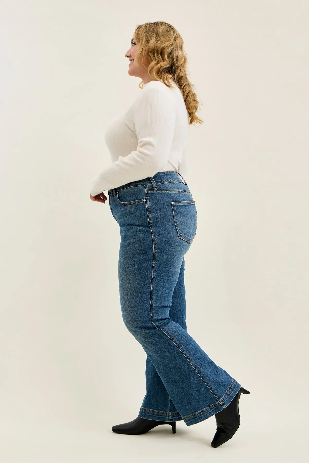 Penny Flare with Tummy Control (Petite) - PLUS sold by Judy Blue product image thumbnail 5
