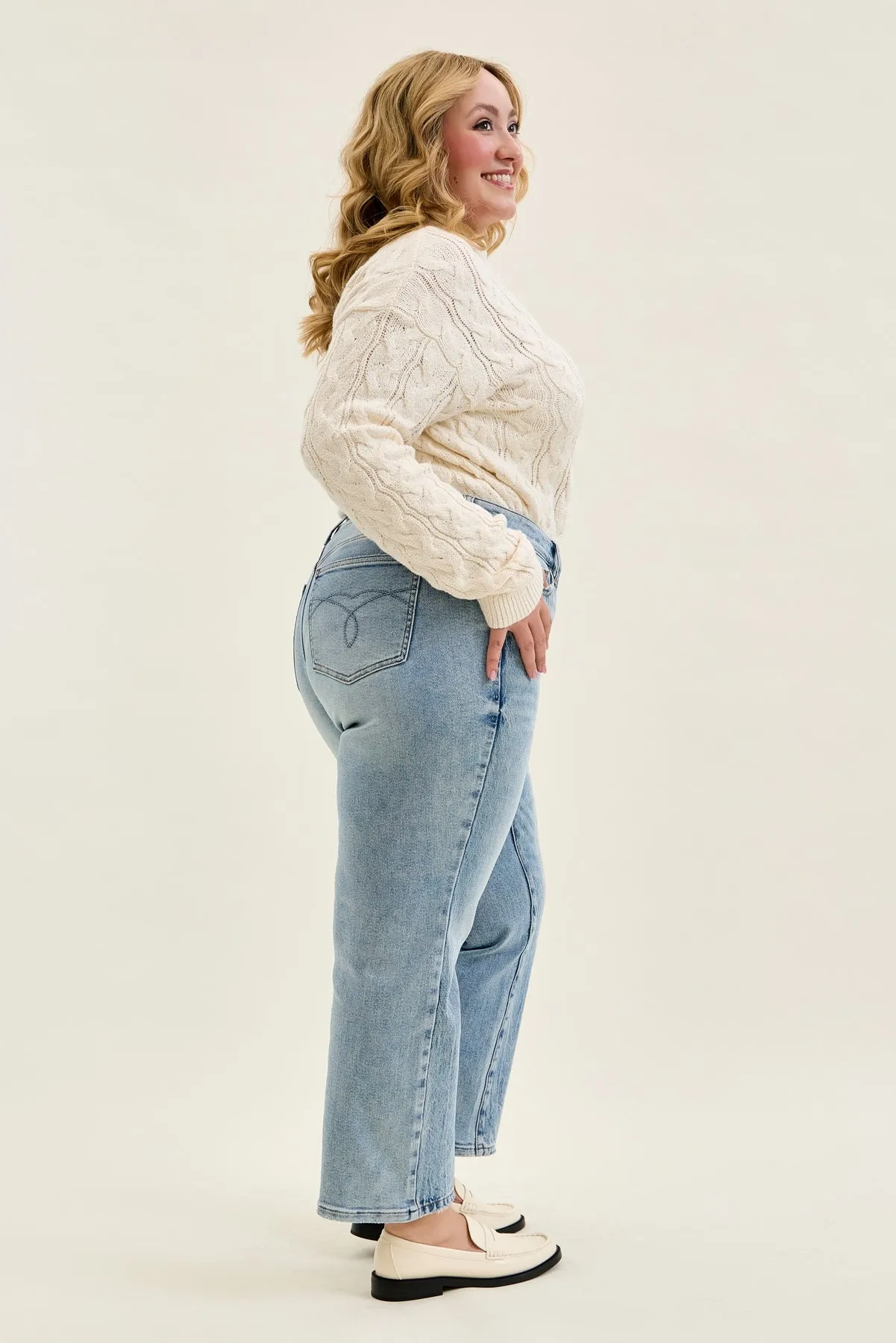Kimberly Marble Stone Magic Straight (Petite) - PLUS sold by Judy Blue product image thumbnail 3