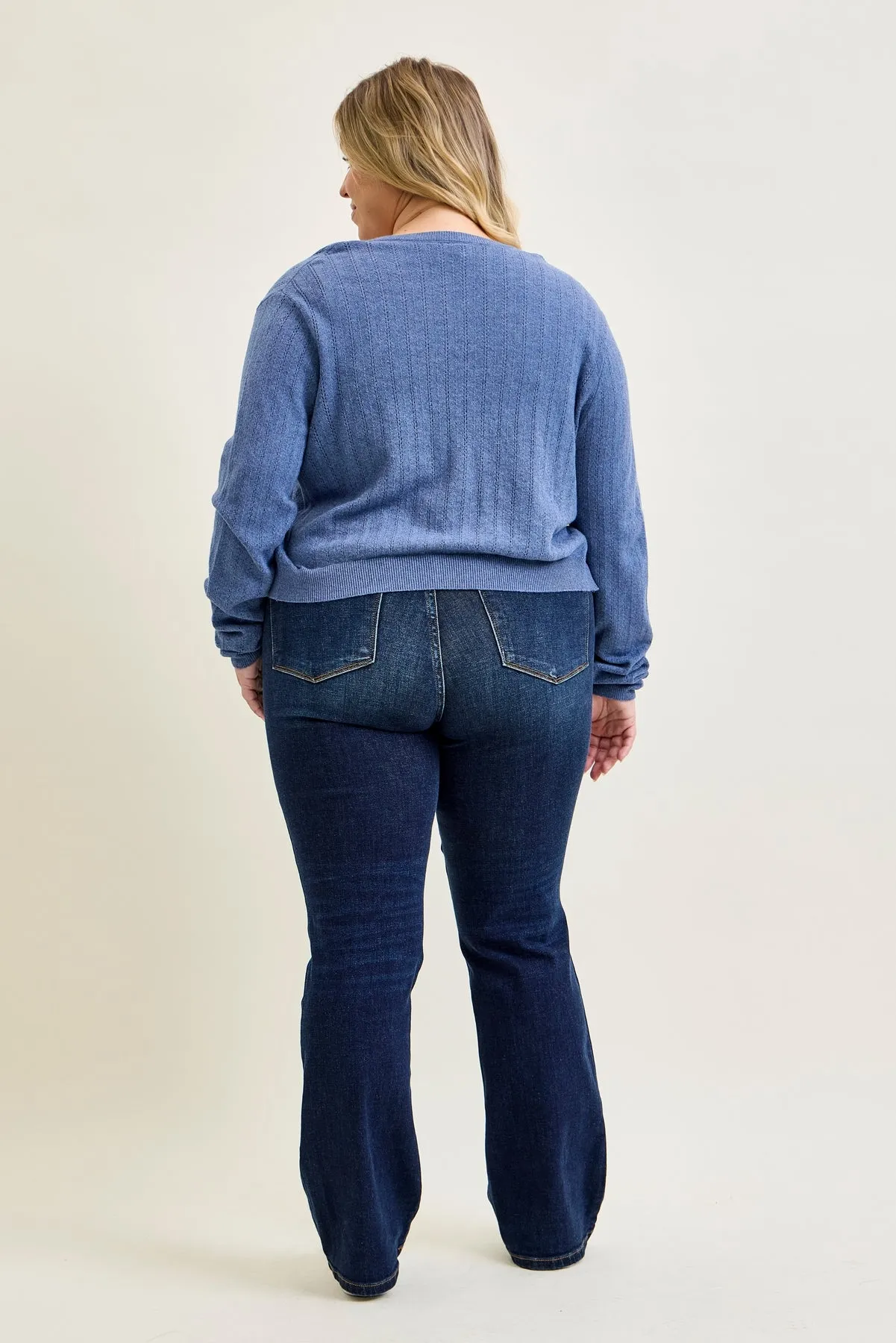 Cleo Dark Dream Mid Rise Bootcut - PLUS sold by Judy Blue product image thumbnail 4