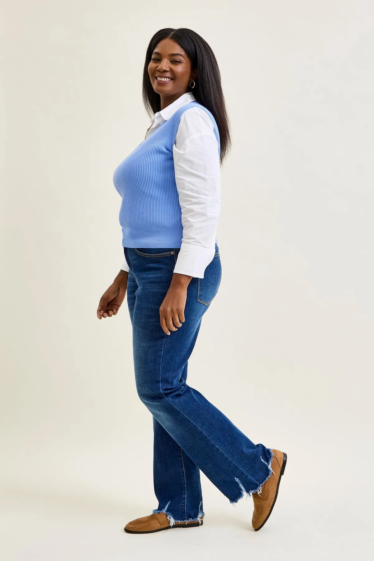 Daisy Non-Distressed Hem Bootcut Jeans - PLUS sold by Judy Blue product image thumbnail 4
