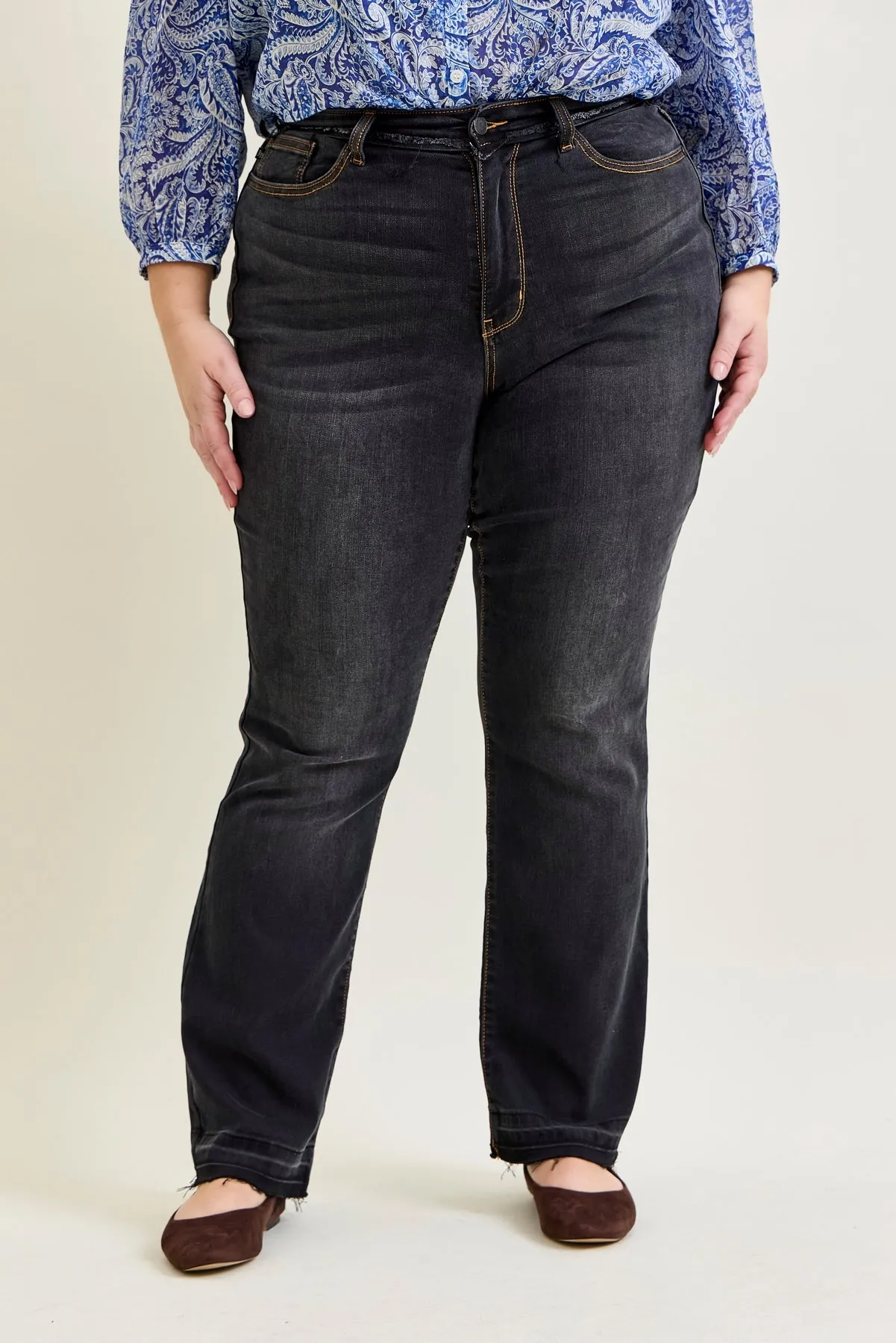 Daisy Released Hem Slim Bootcut Jeans - PLUS sold by Judy Blue product image thumbnail 5