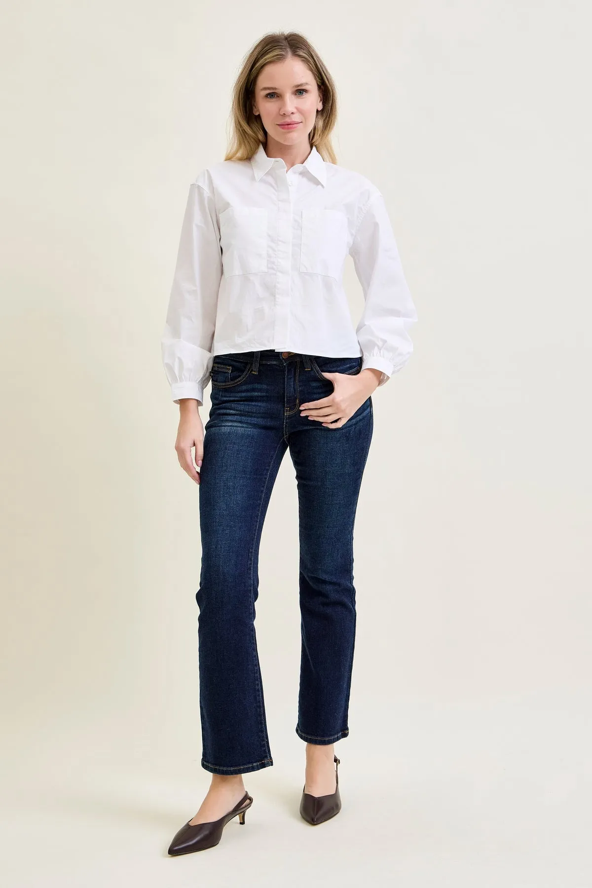 Daisy Whiskered Bootcut Jeans (29" Inseam) sold by Judy Blue product image thumbnail 3