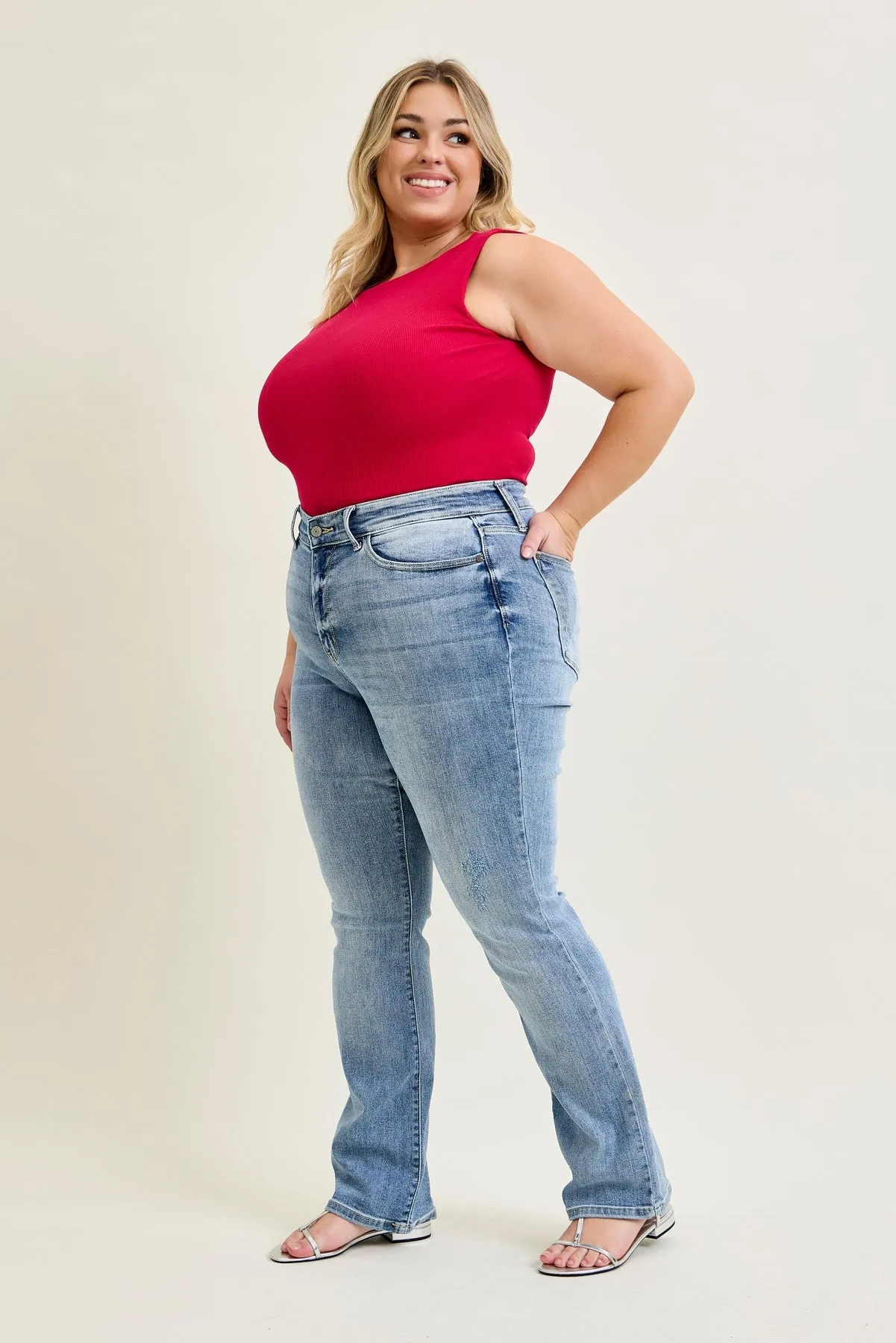Daisy Bootcut Jeans - PLUS sold by Judy Blue product image thumbnail 4