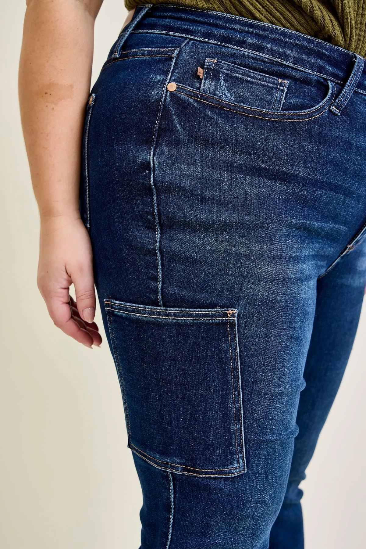 Daisy Cargo Bootcut Jeans - PLUS sold by Judy Blue product image thumbnail 2