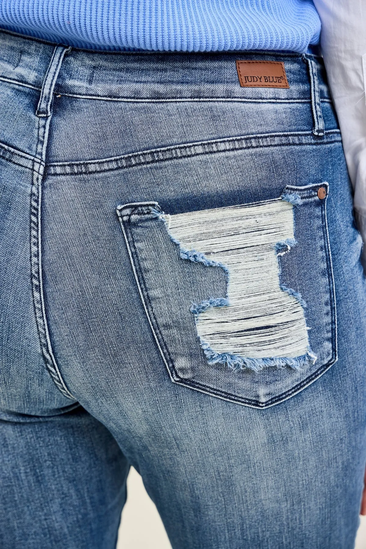 Angie Raw Hem Relaxed Fit - PLUS sold by Judy Blue product image thumbnail 2