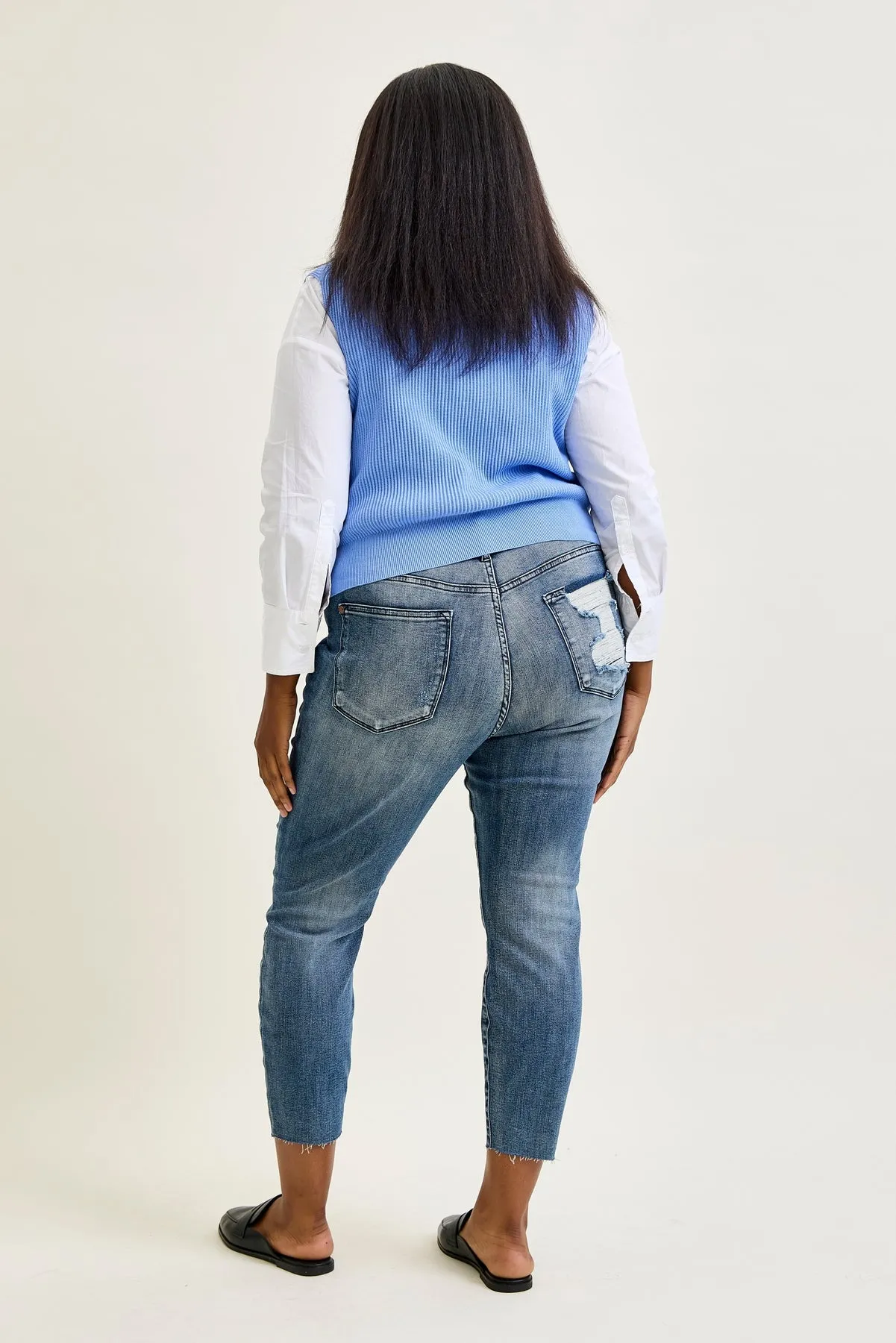 Angie Raw Hem Relaxed Fit - PLUS sold by Judy Blue product image thumbnail 5