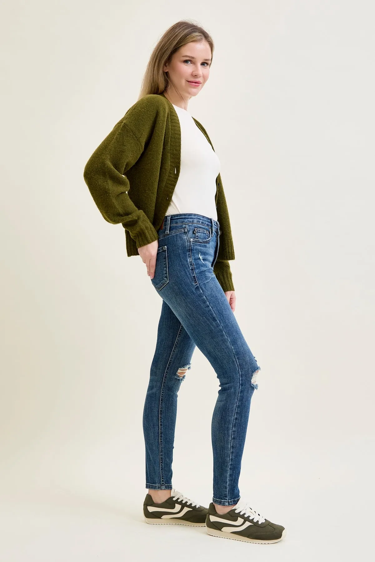 Sienna Tummy Control Distressed Skinny sold by Judy Blue product image thumbnail 2