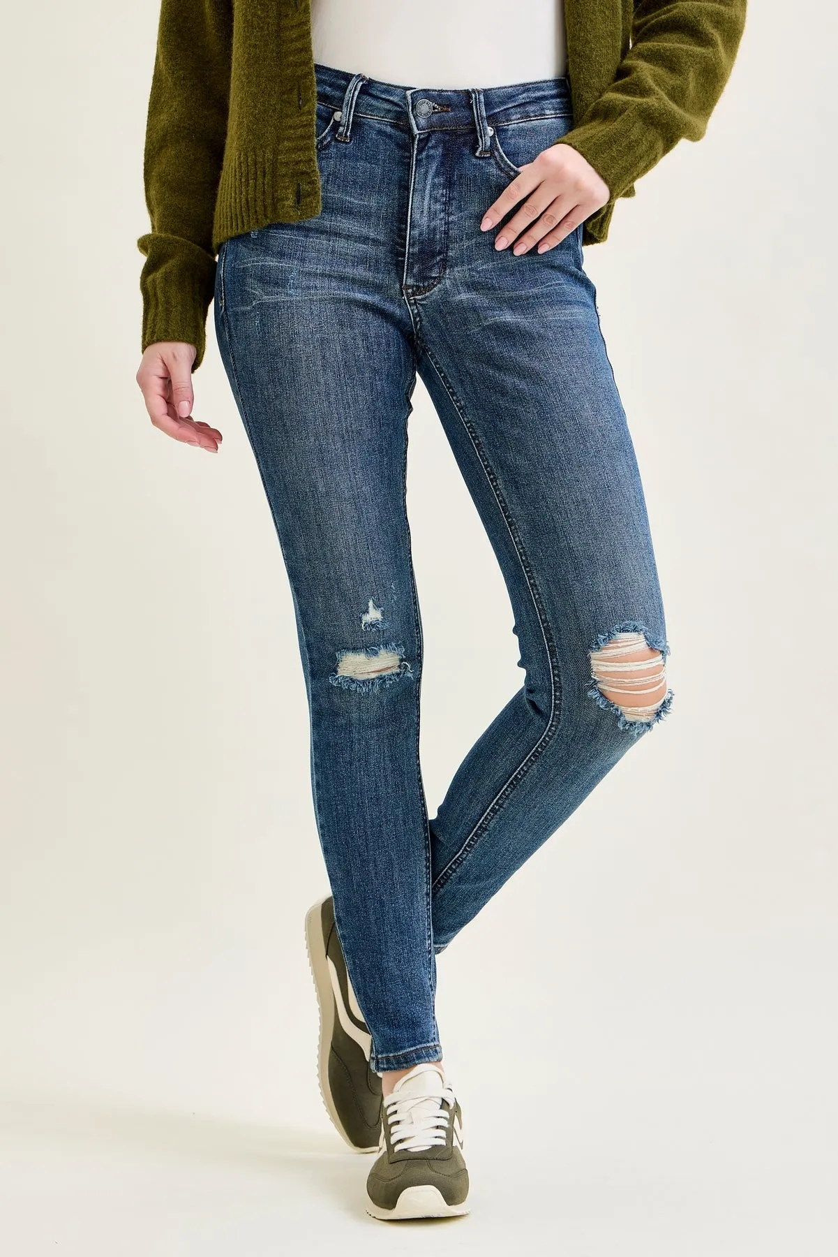 Sienna Tummy Control Distressed Skinny sold by Judy Blue product image thumbnail 5