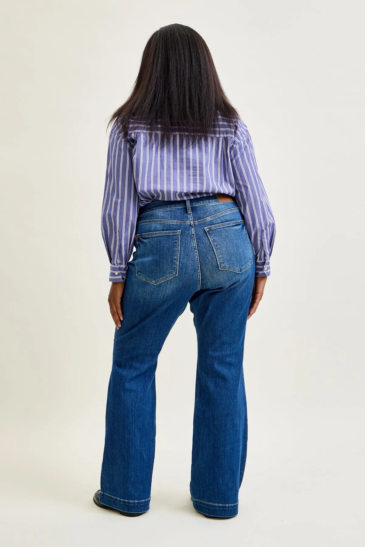 Charlotte Wide Hem Flare Jeans - PLUS sold by Judy Blue product image thumbnail 5