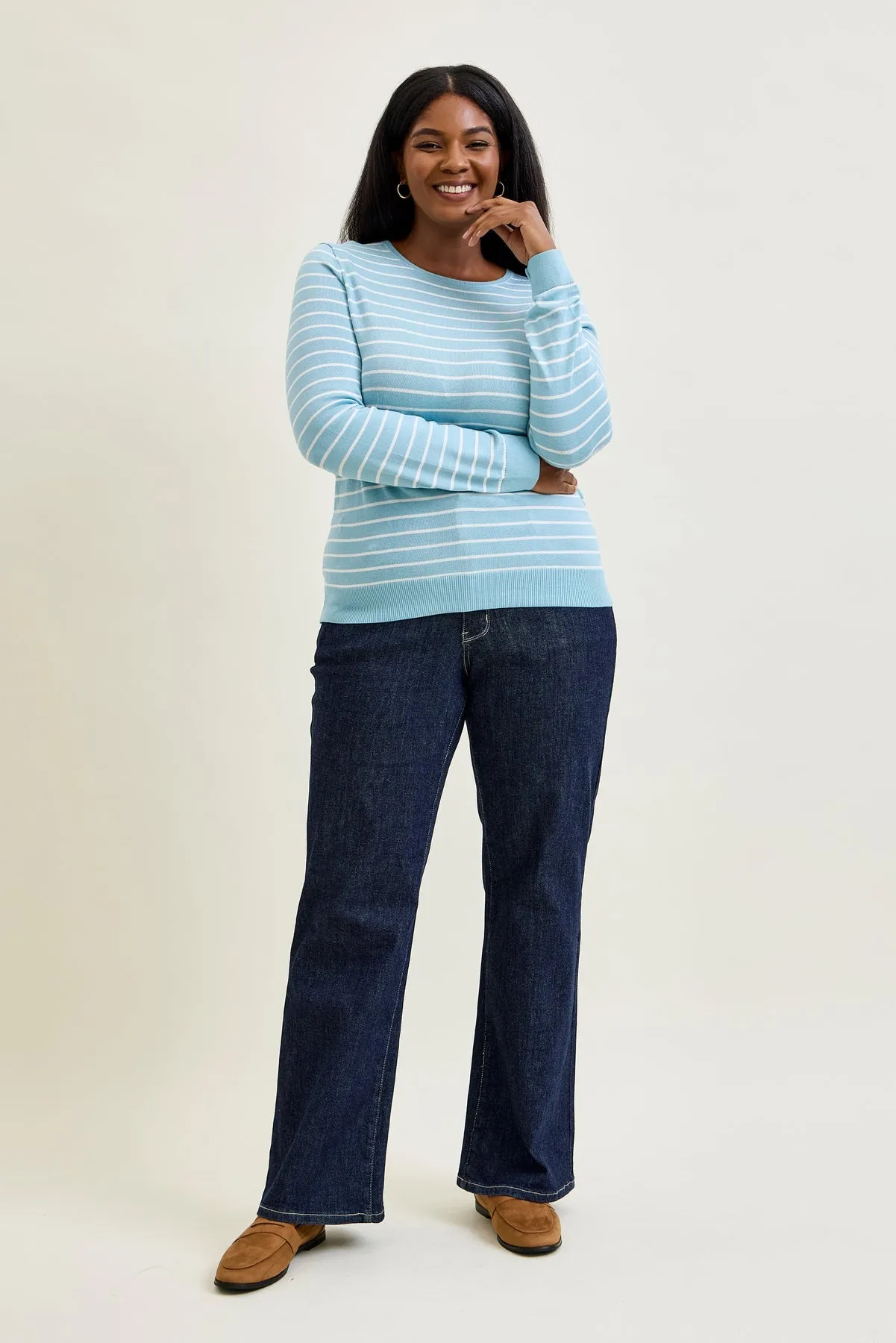 Lux Rinse Geometric Wide Leg - PLUS sold by Judy Blue