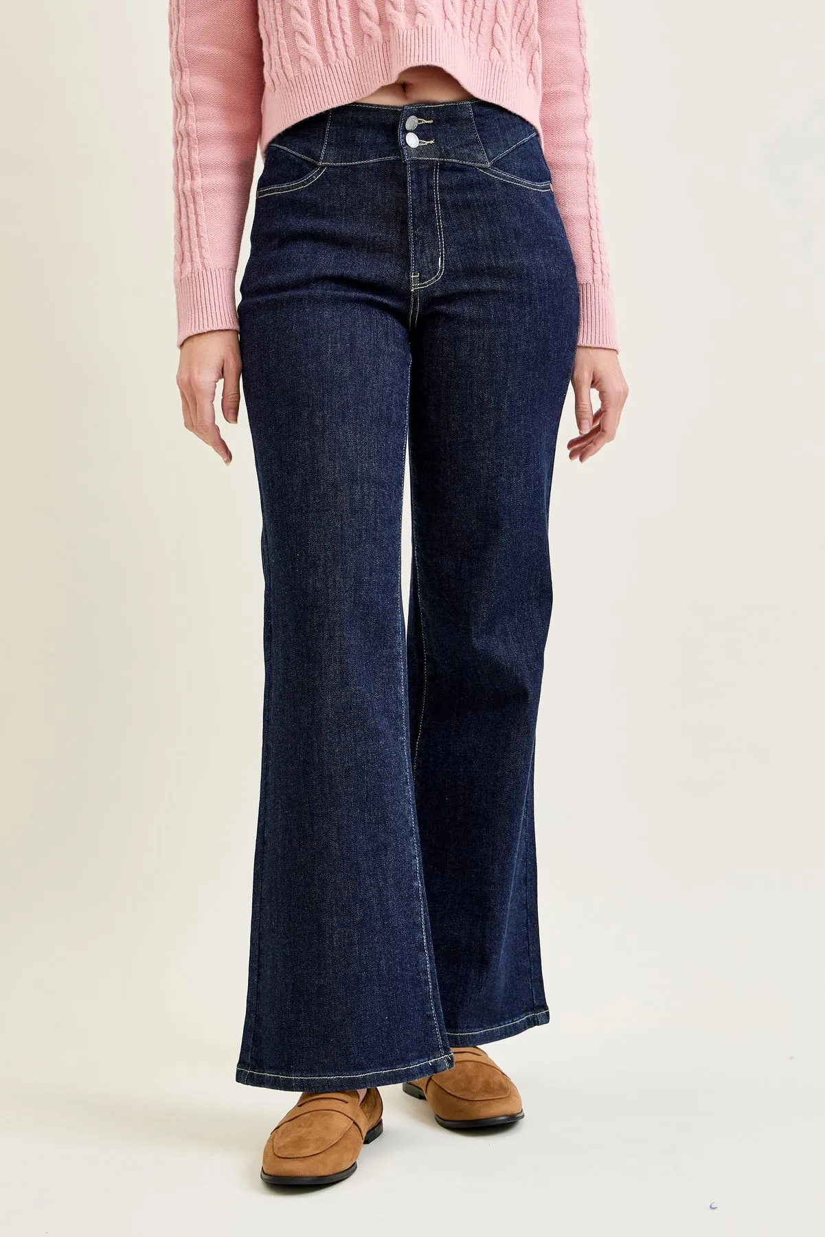 Lux Rinse Geometric Wide Leg sold by Judy Blue product image thumbnail 5